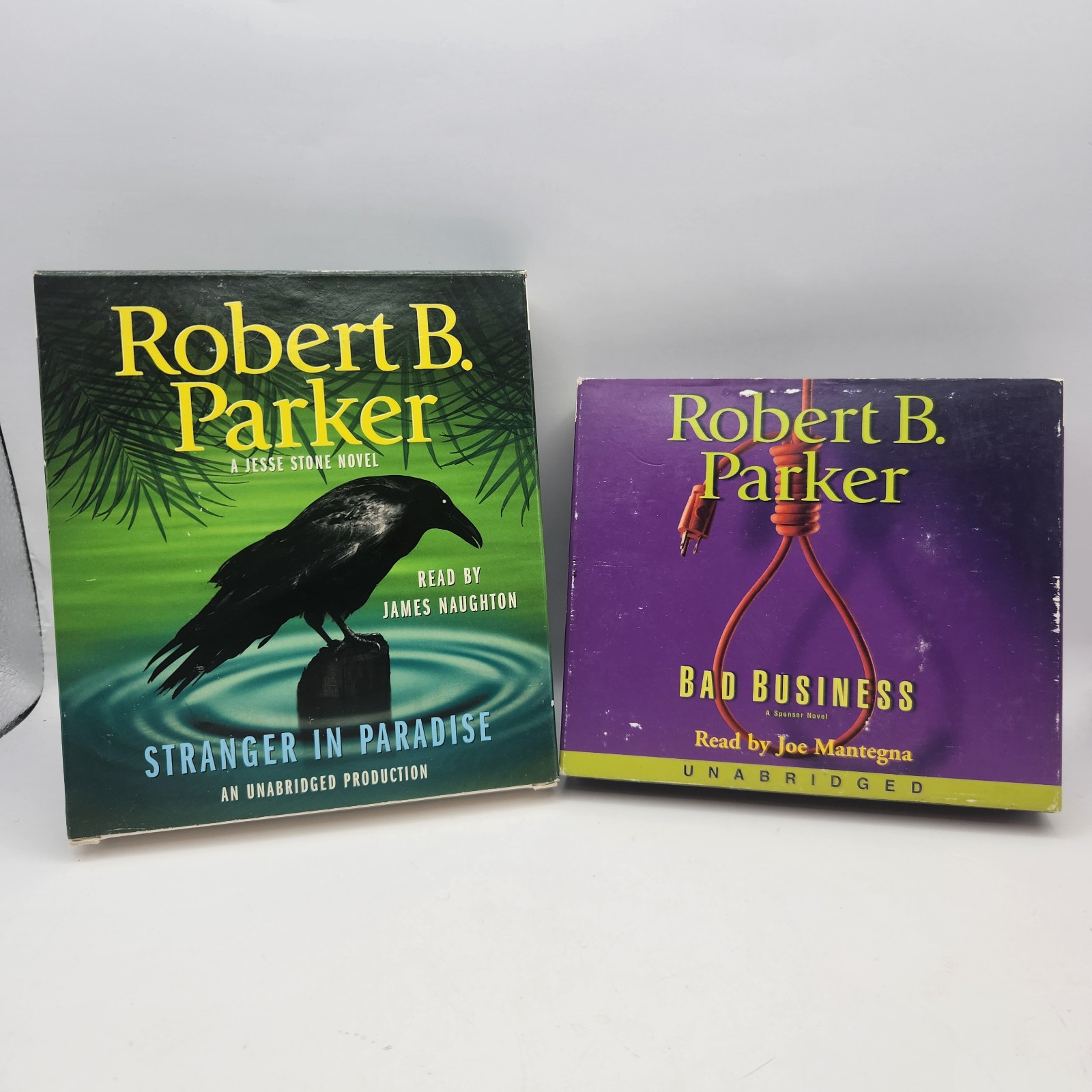 Bad Business Stranger In Paradise Robert B Parker CD Audio Book Lot of 2 Books