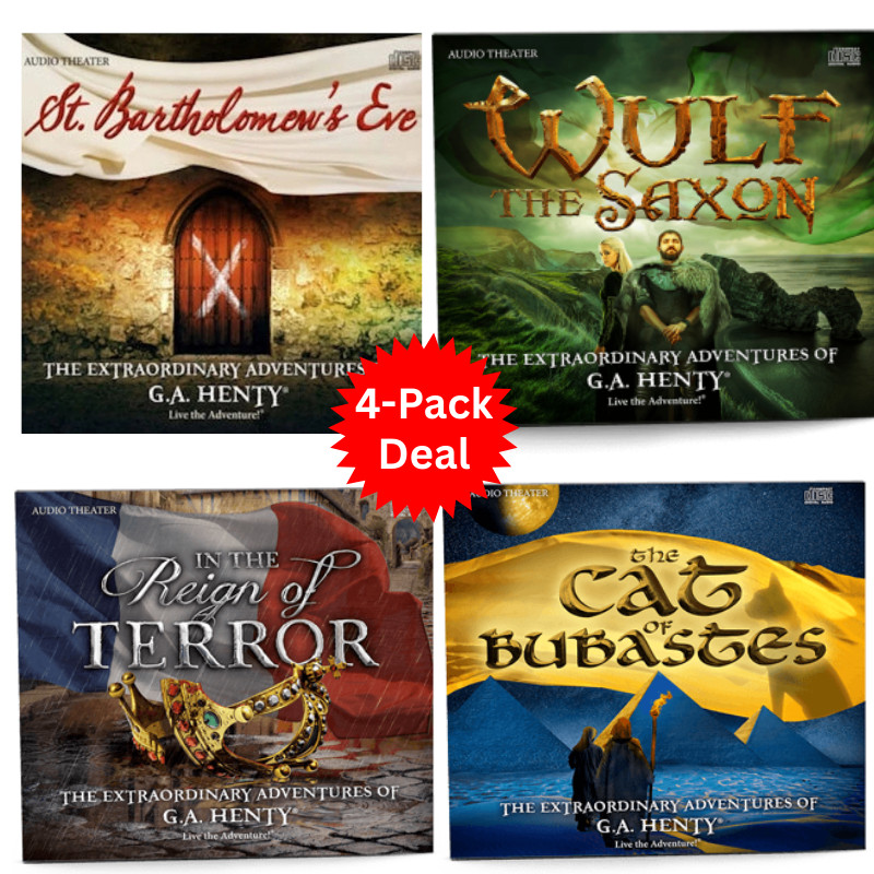 Audio Adventure 4-Pack Deal — G.A. Henty Award Winning Four Audio CD Sets
