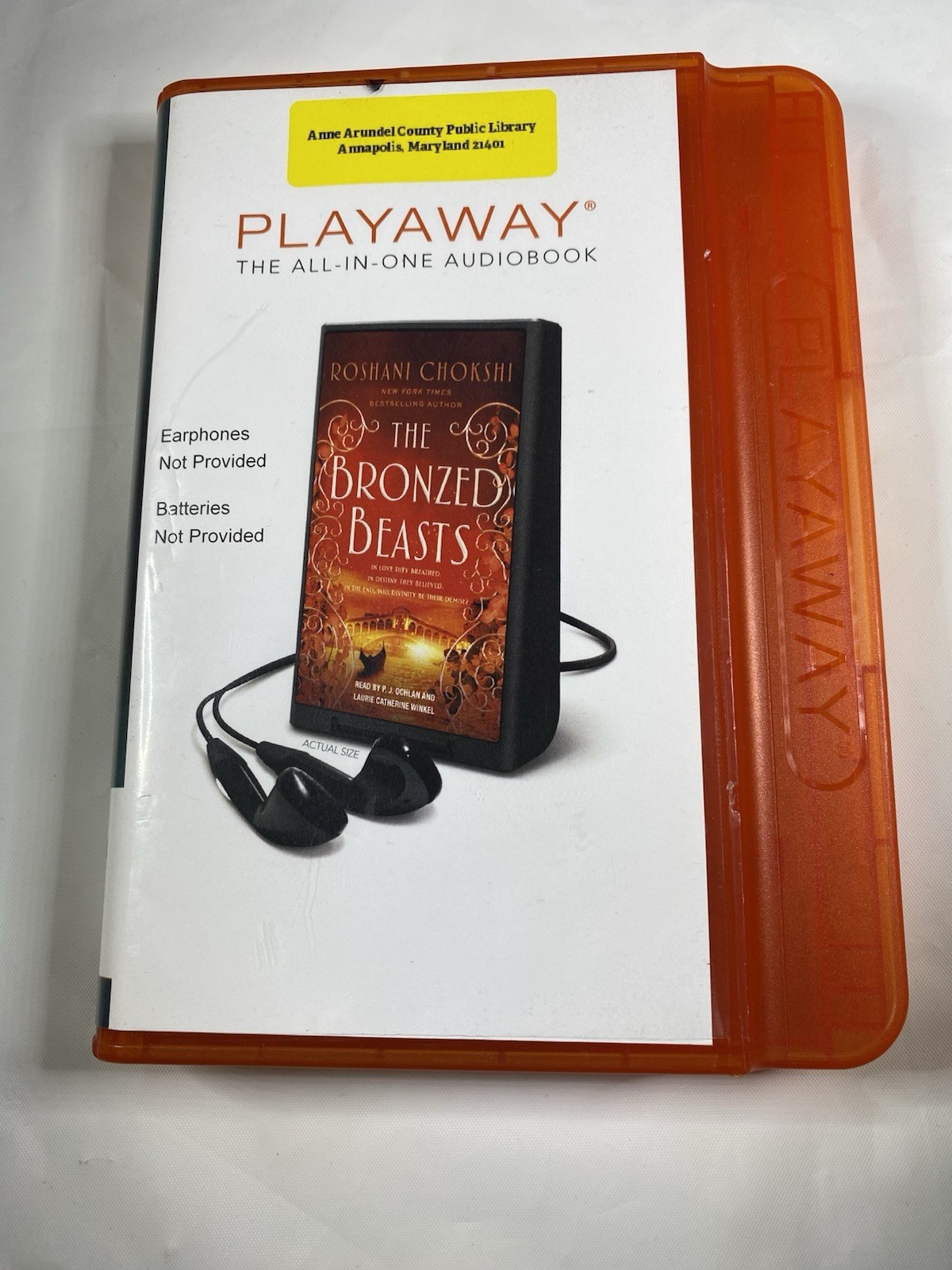 The Bronzed Beast Roshani Chokshi Playaway Audiobook Ex Library