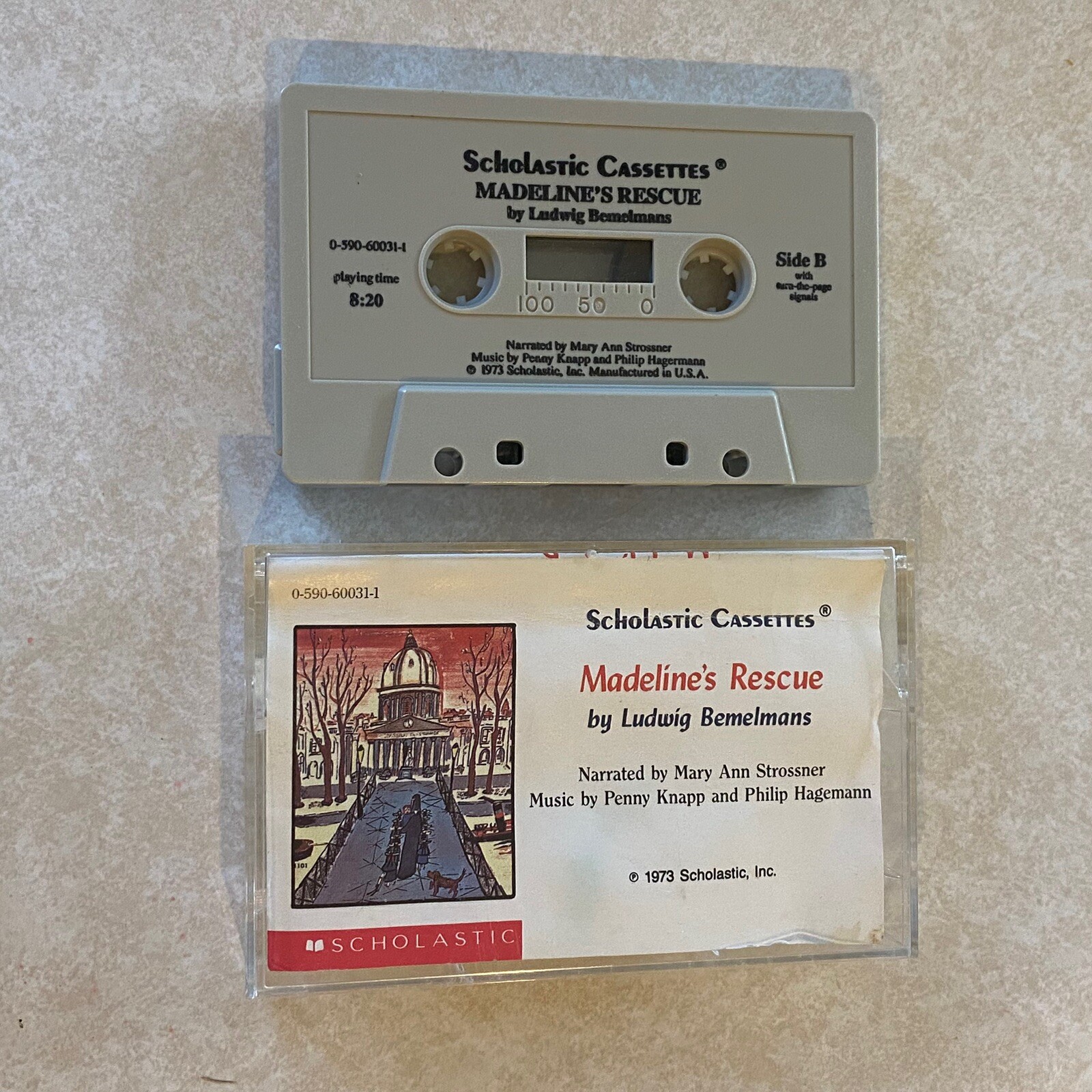 Madeline’s Rescue by Ludwig Bemelmans (Audiobook on Scholastic Cassette)