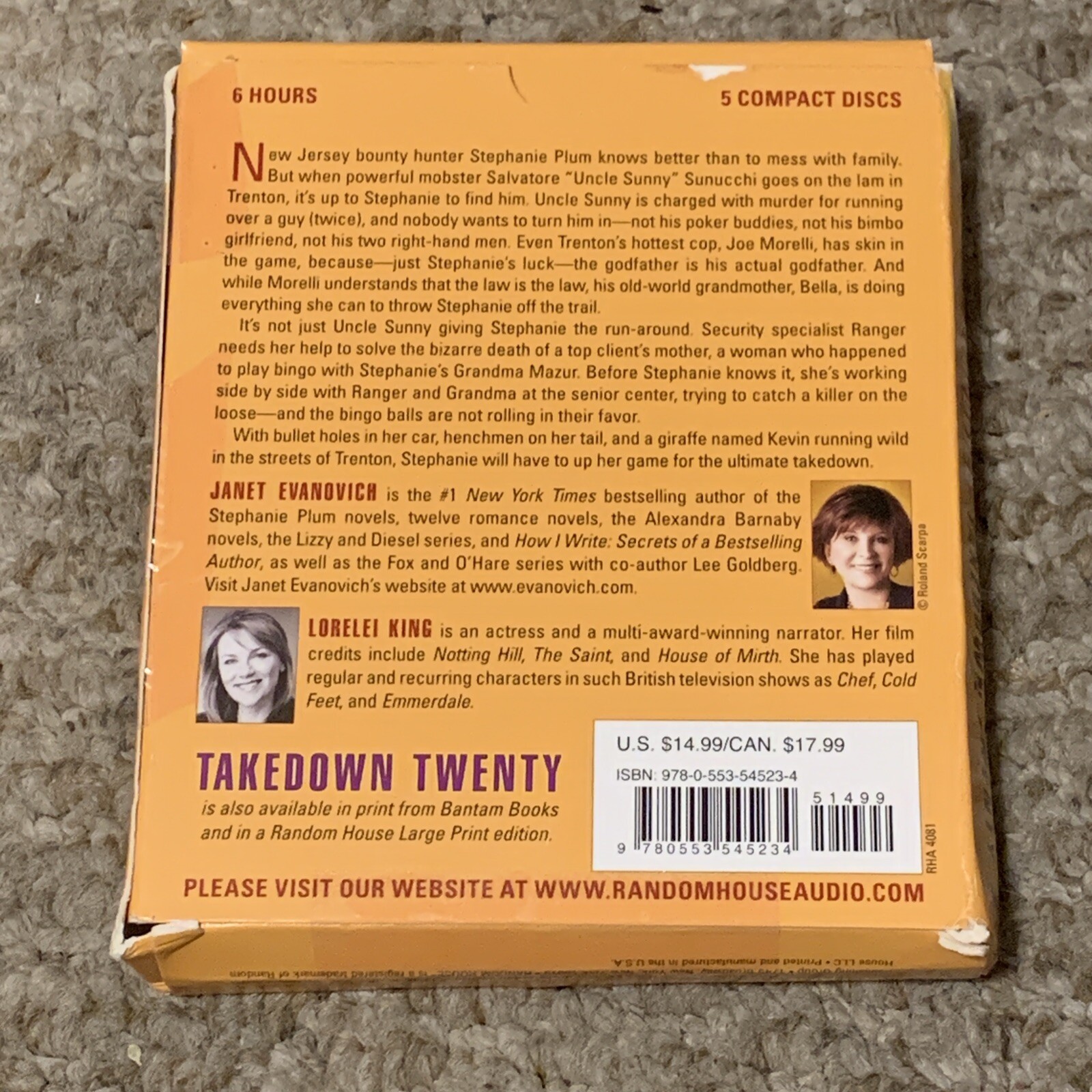 Takedown Twenty (Stephanie Plum 20) by Janet Evanovich, Audiobook Unabridged CD