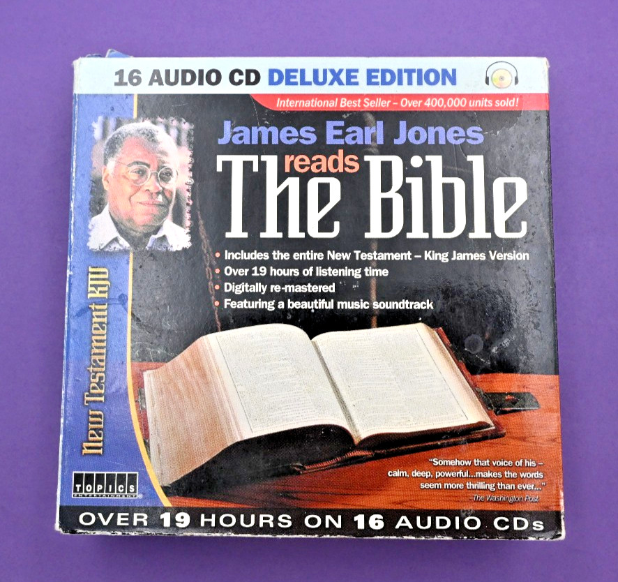 16 Audio CD King James Version of the New Testament Reads James Earl Jones