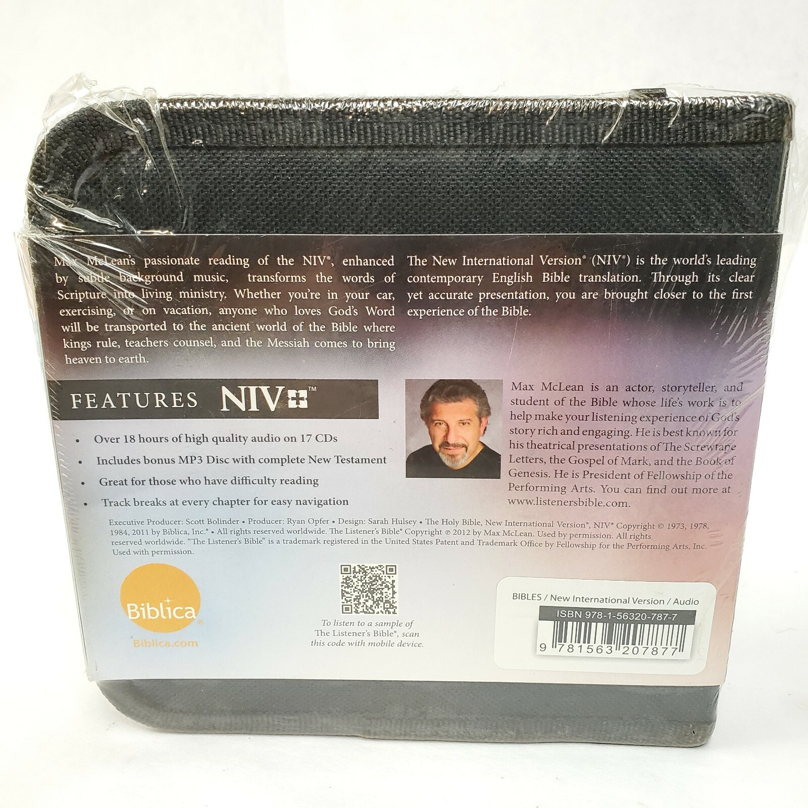 The Listener’s Bible NIV ☆ Max E McLean ☆ 17 Audio CDs & MP3 DISC NEW TESTAMENT