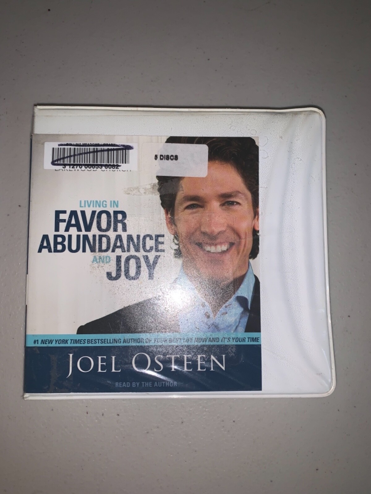 Shelf160 Audiobook on CD Disks~ Living in favor abundance and joy Joel osteen