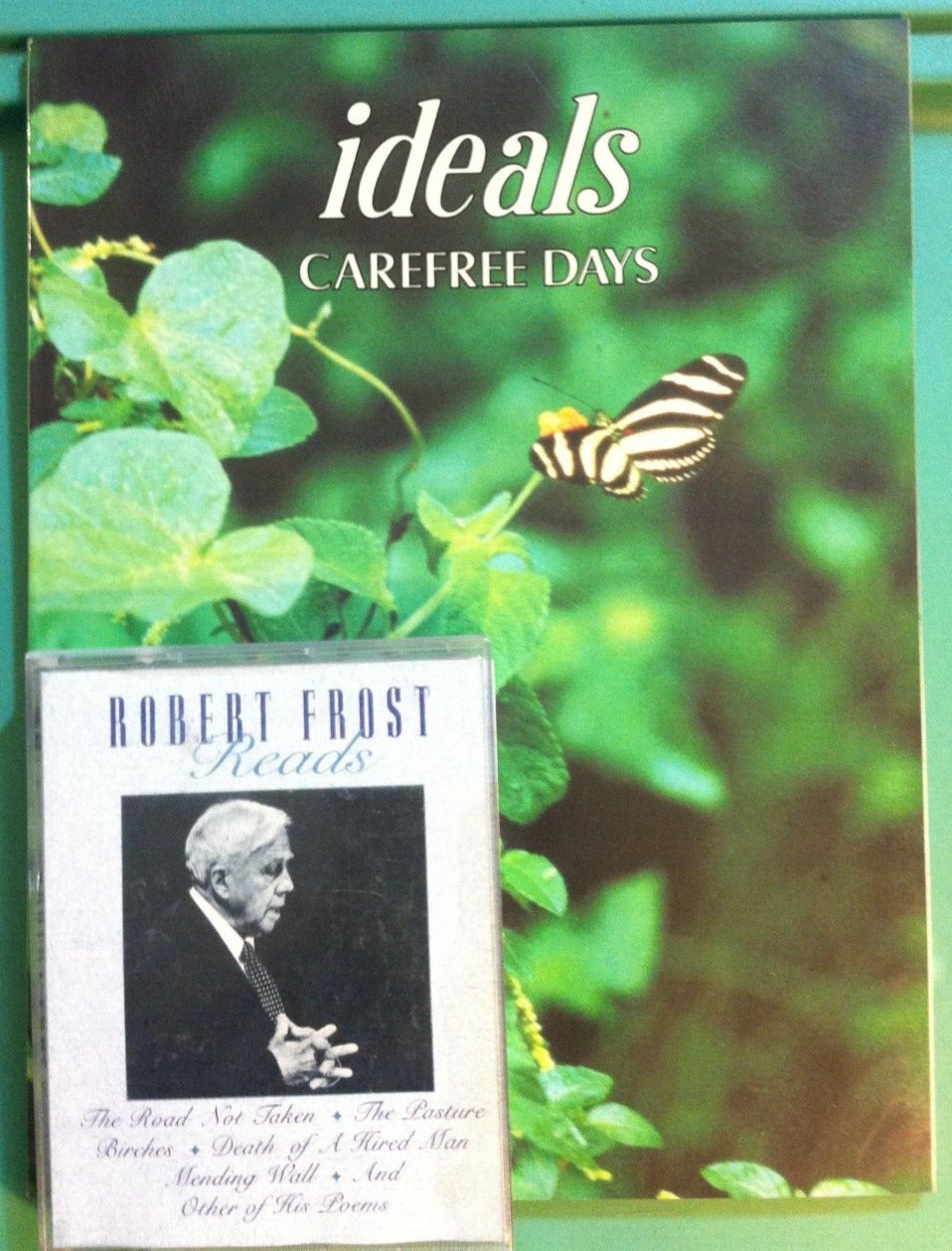 Robert Frost Reads 🔥POETRY🔥 Cassette Tapes and Ideals *Carefree Days* SC Book