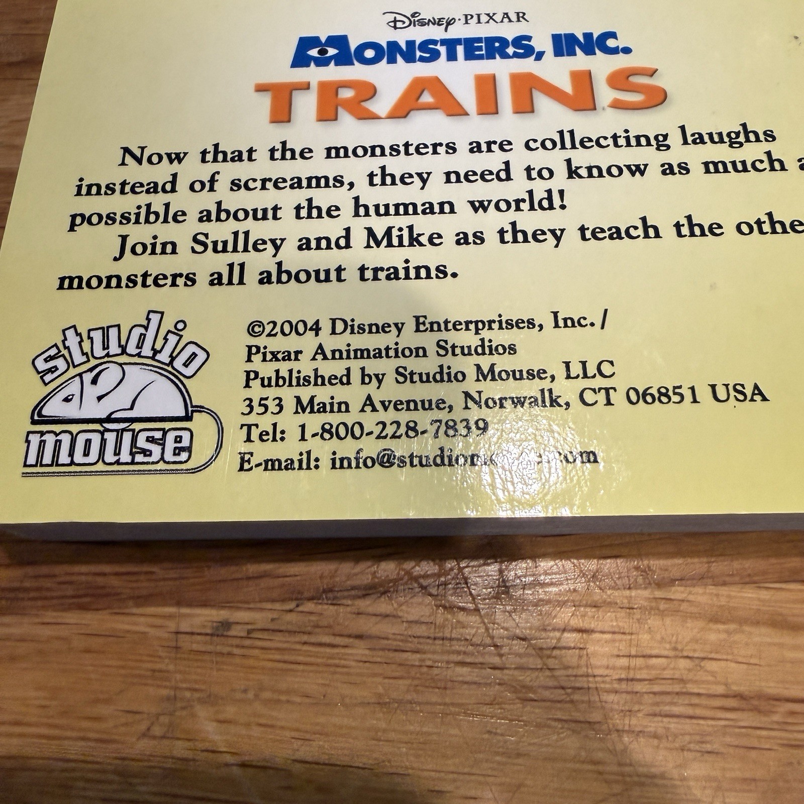 Monsters Inc. Board books W/ CD By Studio Mouse 2004 — Rare Boxed Set W/ Handle