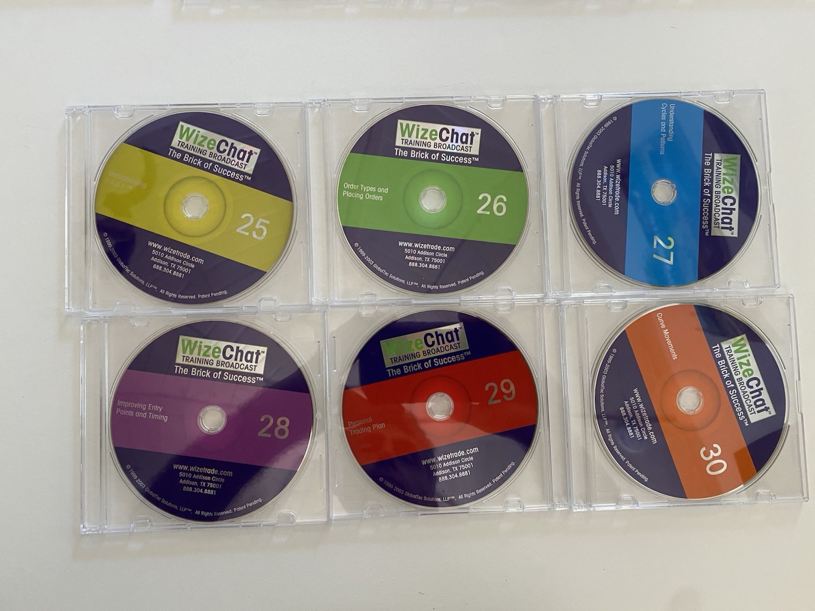 Wizetrade Stock Trading Brick Of Success 34 Training Audio CDs