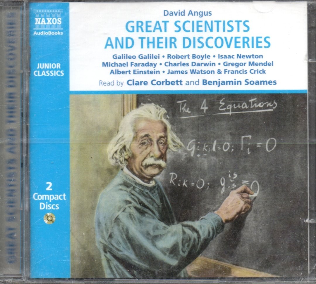 GREAT SCIENTISTS AND THEIR DISCOVERIES by David Angus — 2xCD Audiobook *NEW*