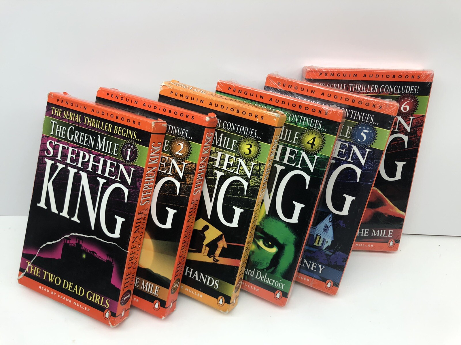 The Green Mile by Stephen King 6 parts 1999 Audio Cassettes Unabridged 3 sealed
