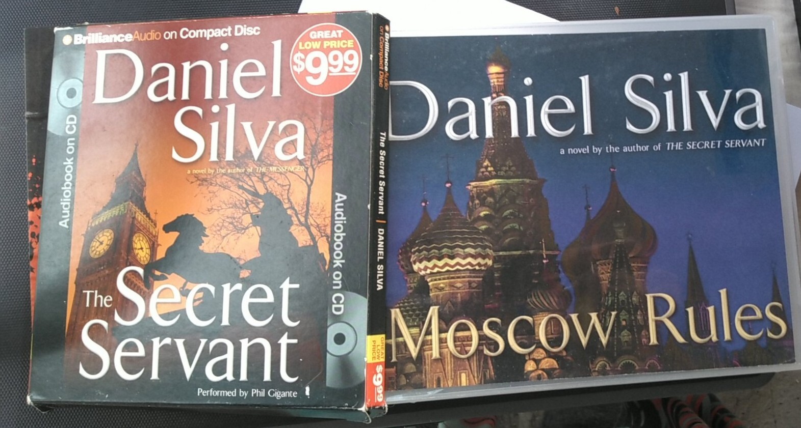 Gabriel Allon #7 & 8: Moscow Rules/Secret Servant by Daniel Silva, Audiobooks
