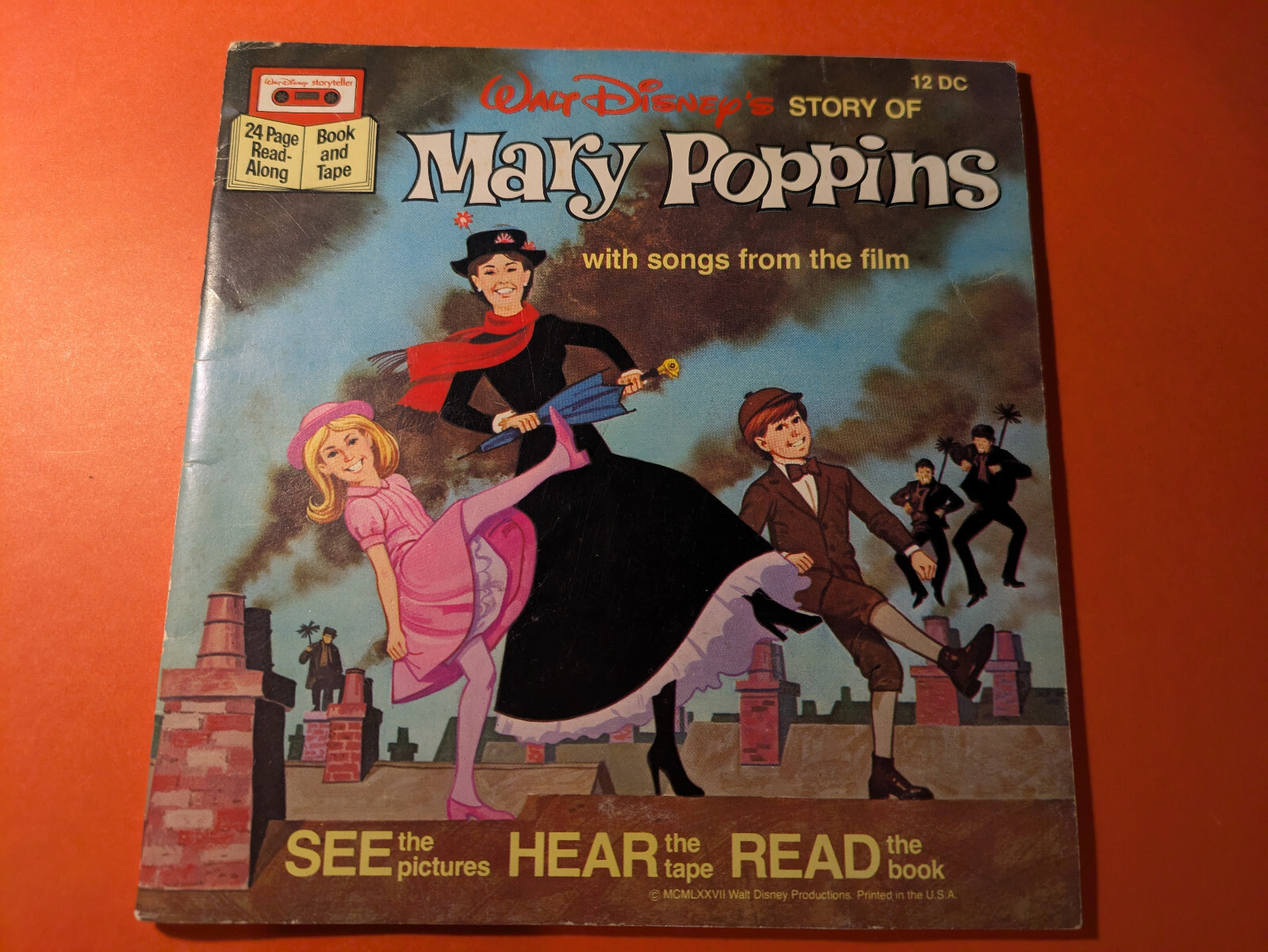 WALT DISNEY Vintage 24-Page Read Along Books only (no tapes)
