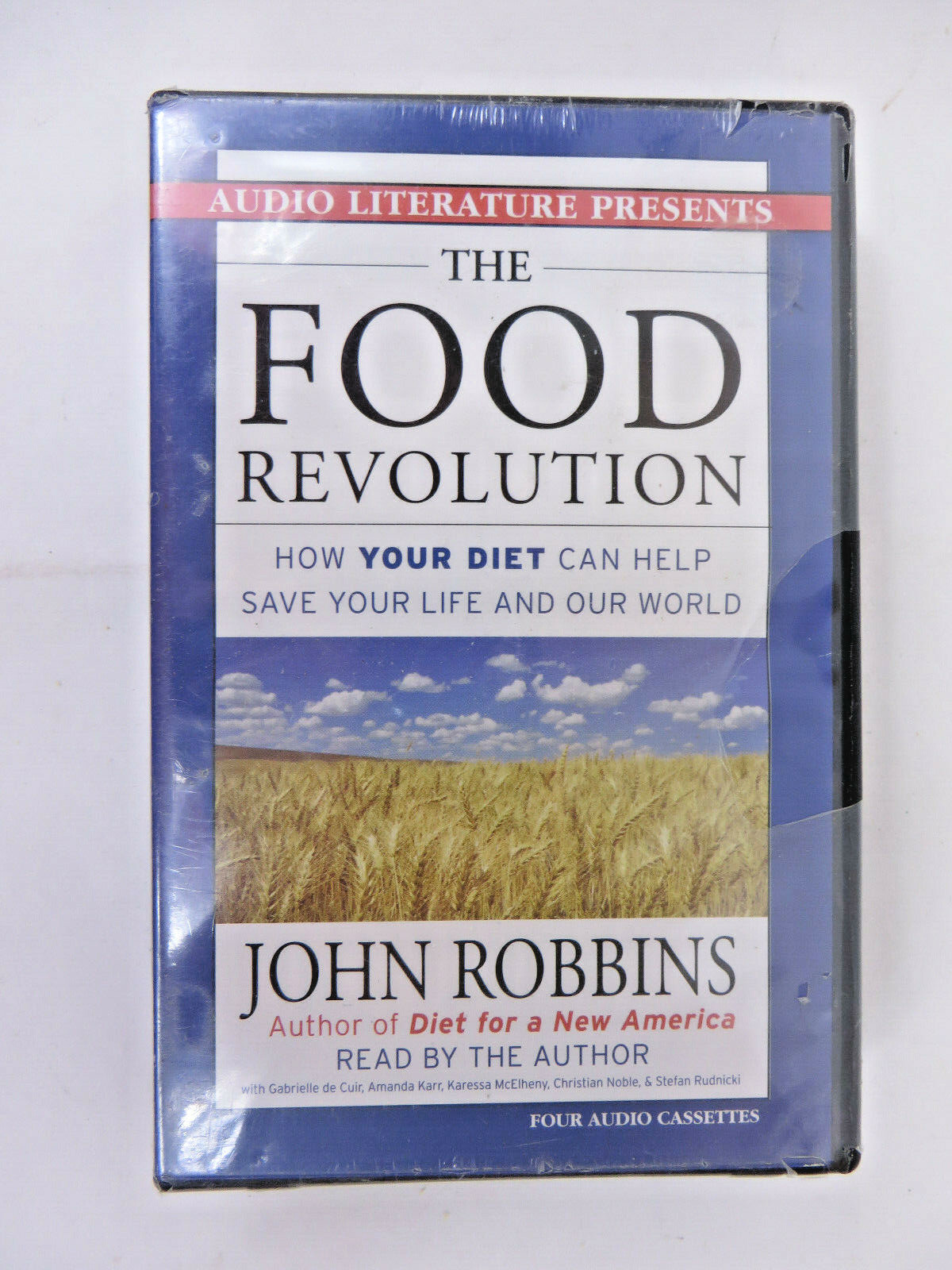 Audio Book The Food Revolution Diet John Robbins Four Audio Cassettes SEALED NEW