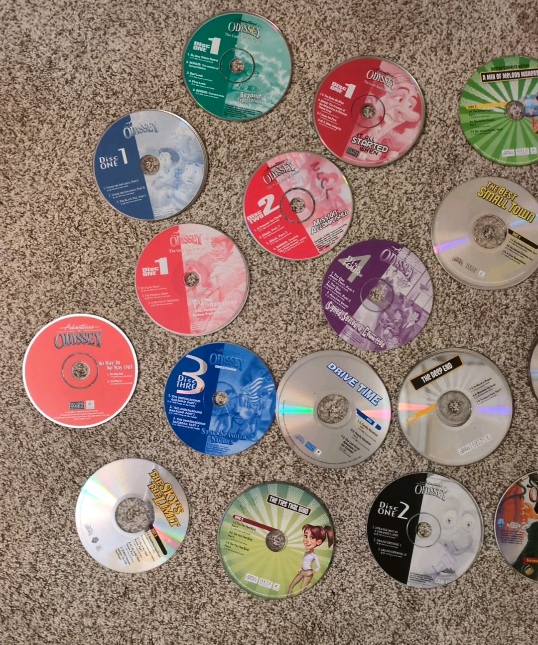 Lot Of Adventures In Odyssey CDs-45+- Various-NOT Tested-Acceptable Con.**READ**