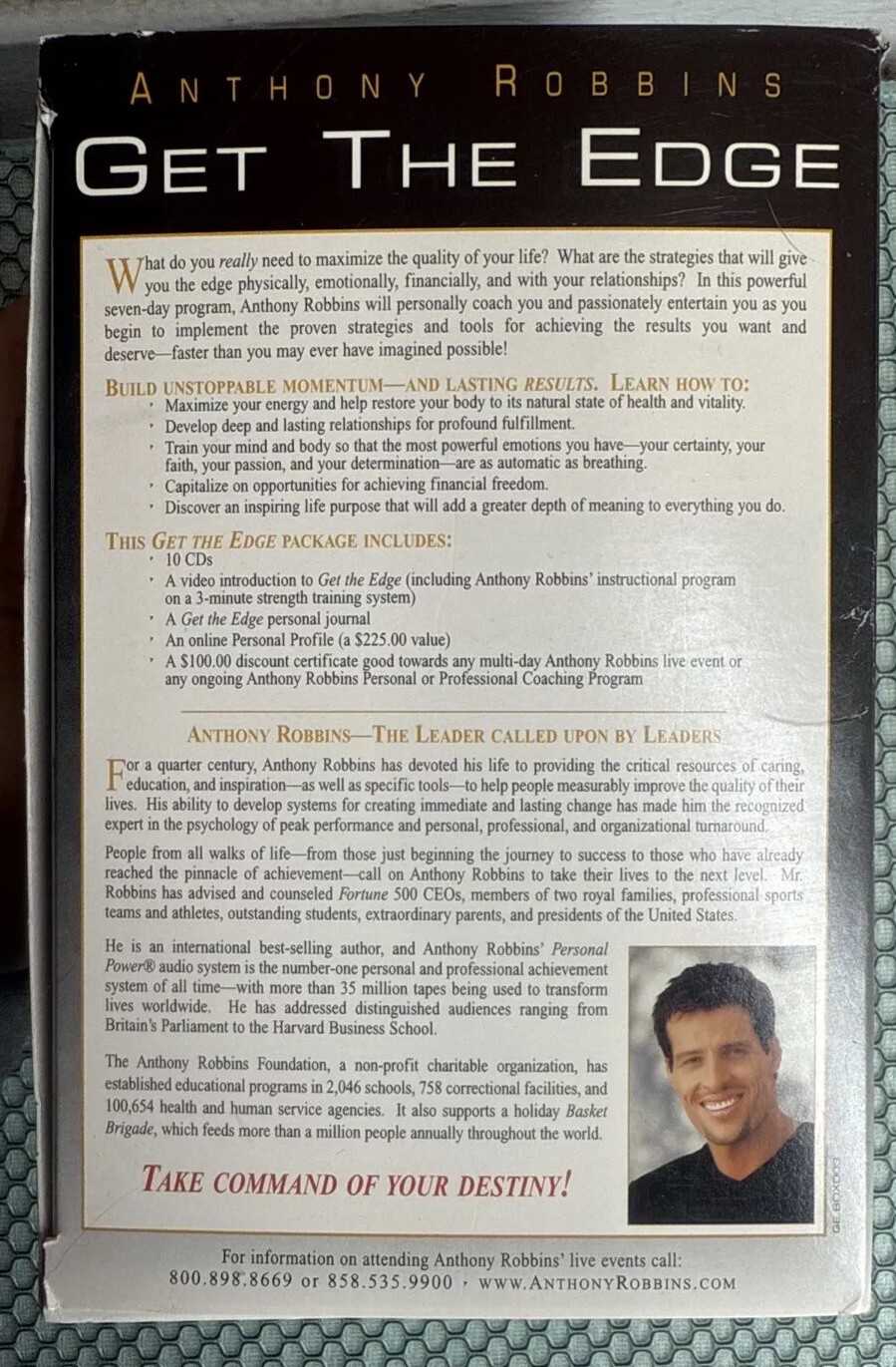 Anthony Tony Robbins Get The Edge InComplete CD Box Set MISSING DISC 1