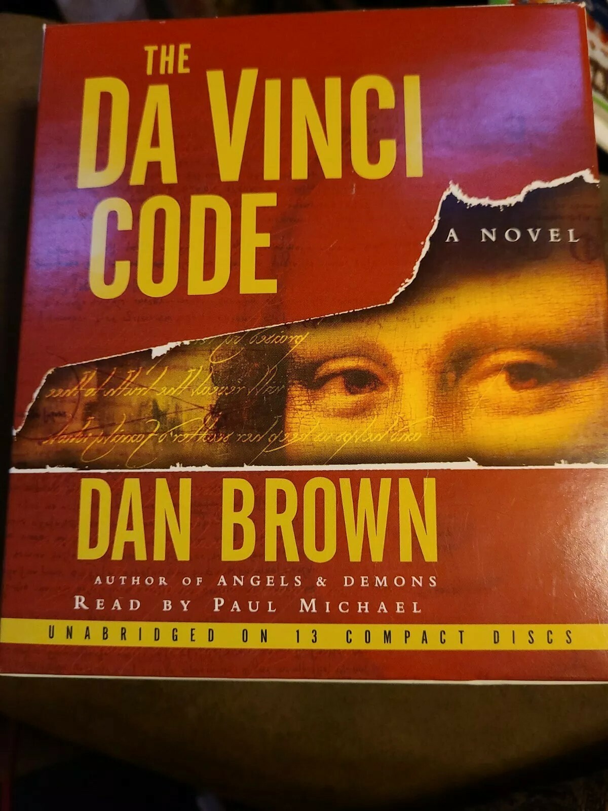 The Da Vinci Code by Dan Brown Audio Book Compact Disc CD Unabridged Novel Rare