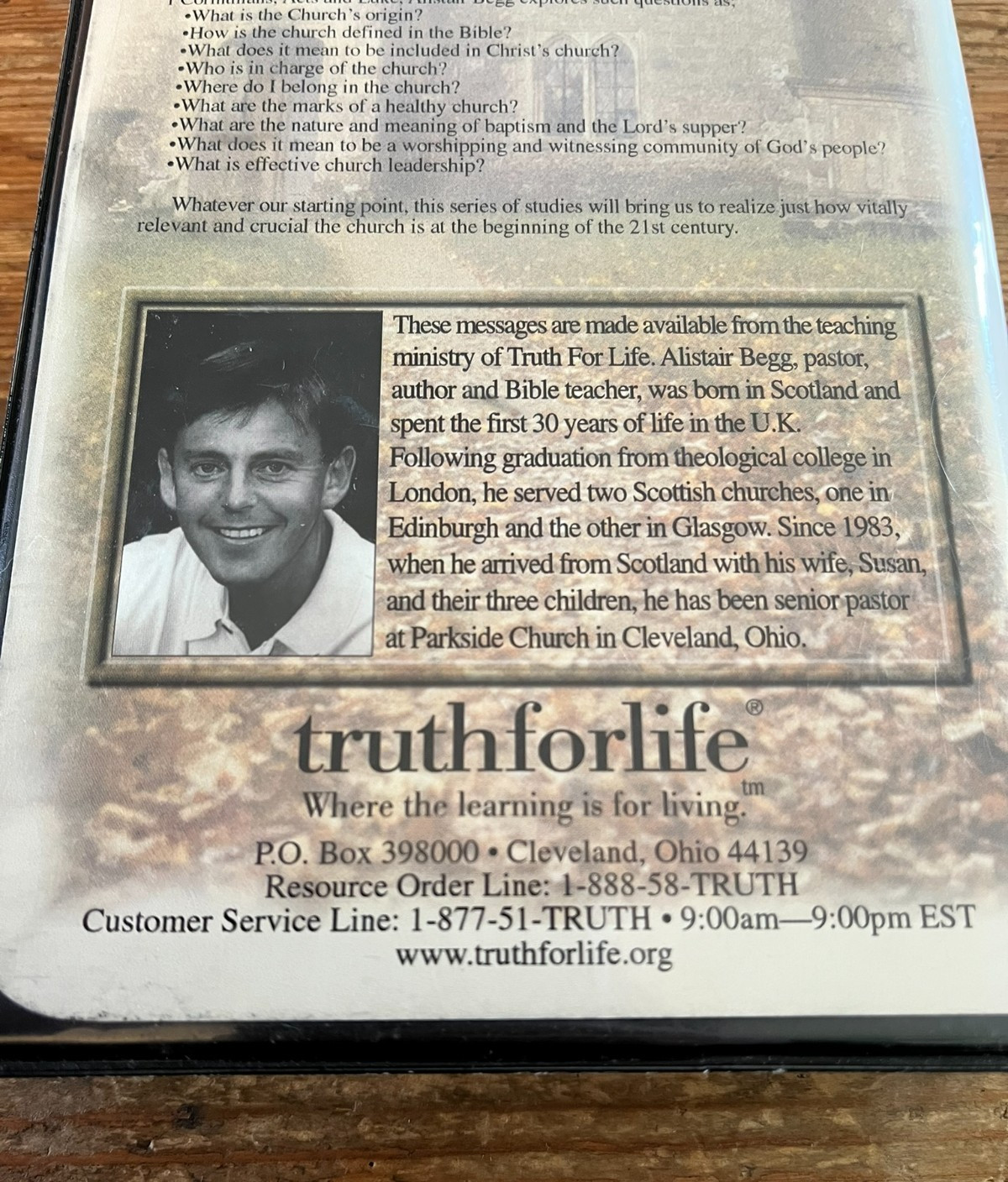 What Is the Church? Alistair Begg Christian Faith Cassette Set Truth For Life