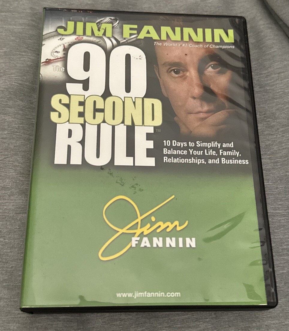 8-CD/DVD Set The 90 Second Rule Performance Of Health Contentment