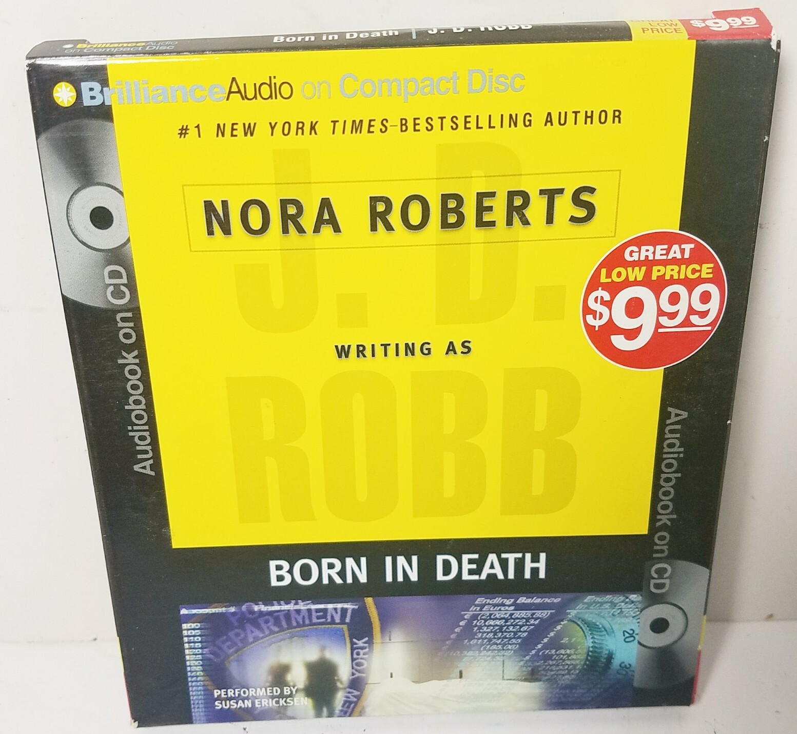«Born in Death» 23 by JD Robb Audio Book (5 CD’s Abridged) Nora Roberts