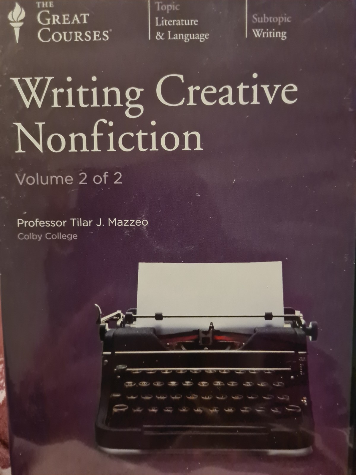 Great Courses Writing Creative Nonfiction 12 Audio CDs Book Tilar Mazzeo Author