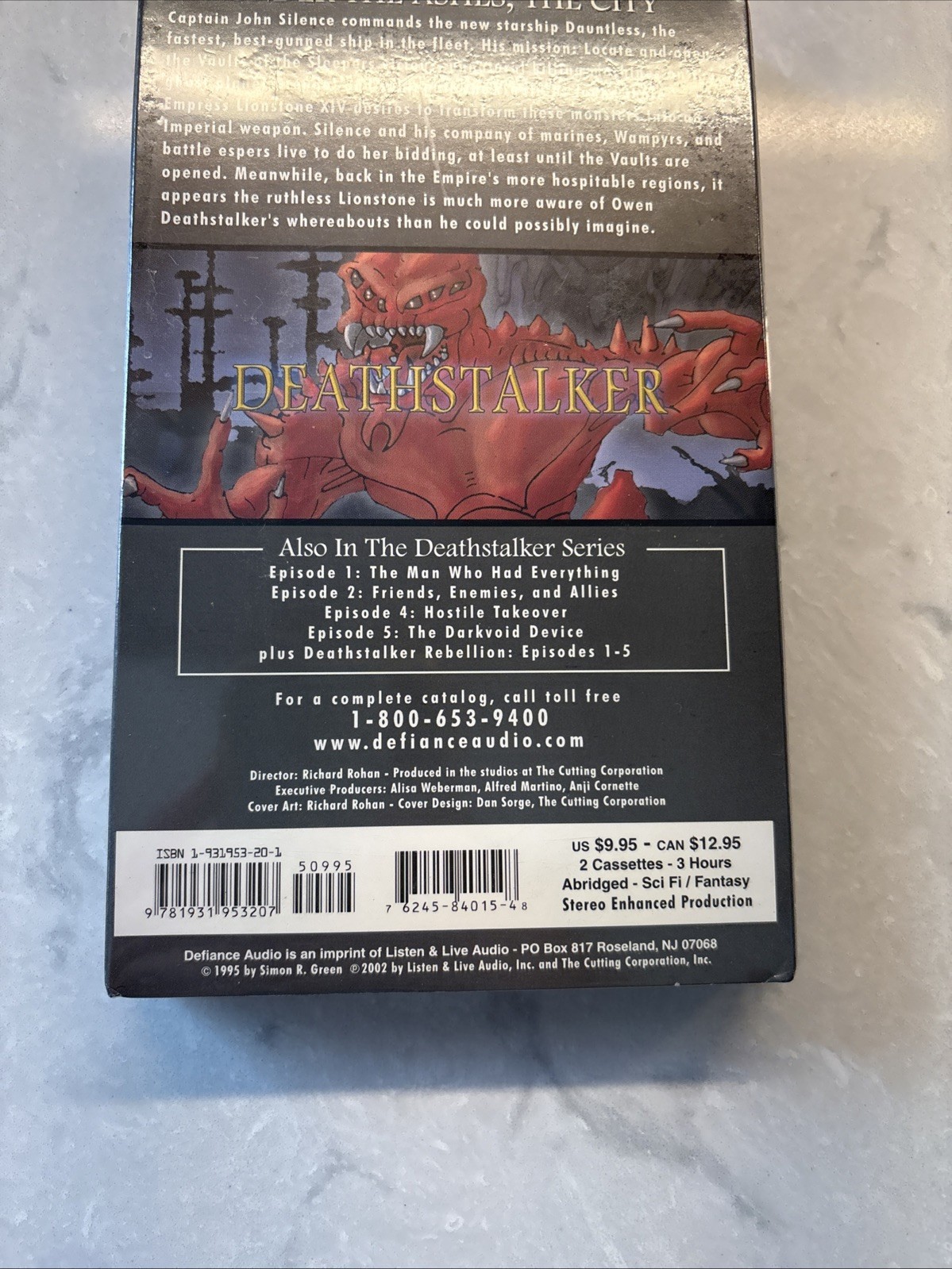 Deathstalker Episode 3 Under The Ashes, The City Audio Cassette NEW SEALED 2002