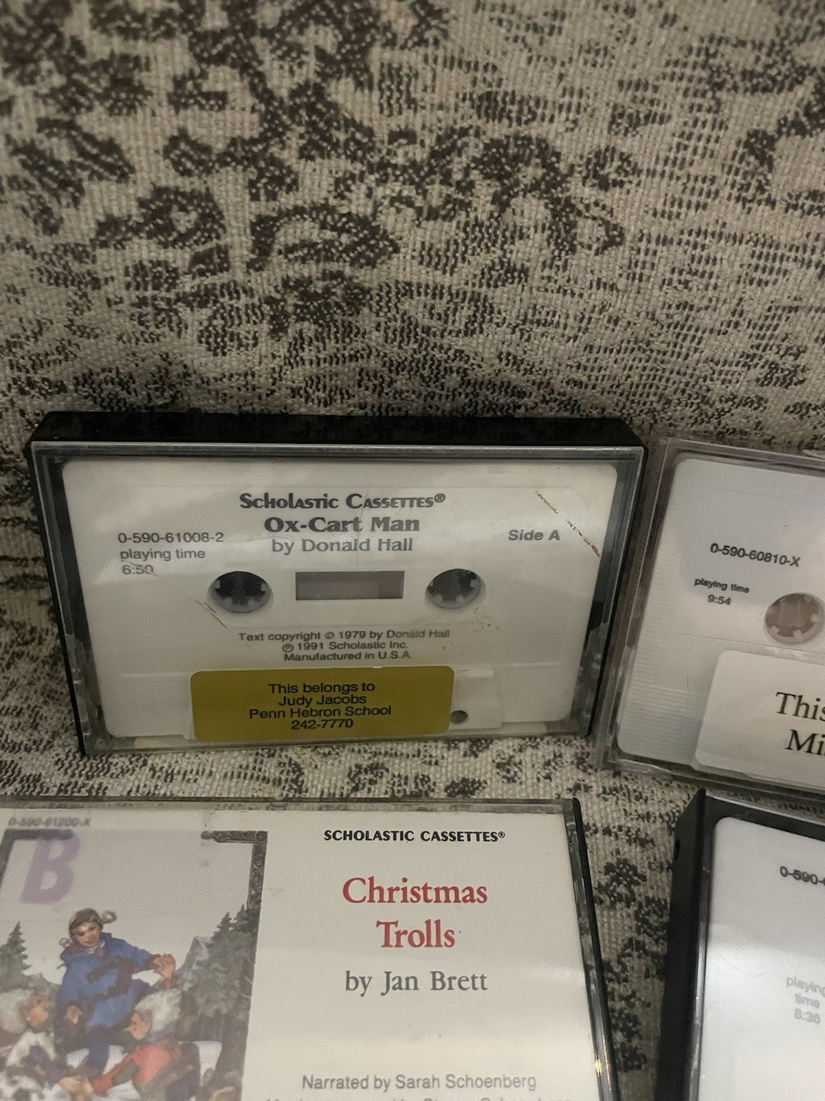 Scholastic Audiobook Cassette Tape Cassettes Lot Vintage See Pics And Read