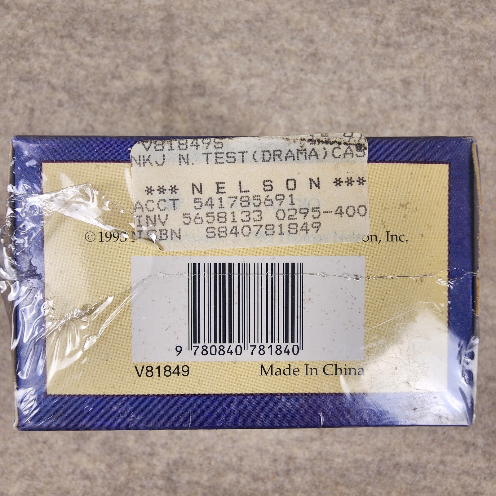New Testament by Cliff Barrows (1993, Audio Cassette) NKJV Nelson Audio Library