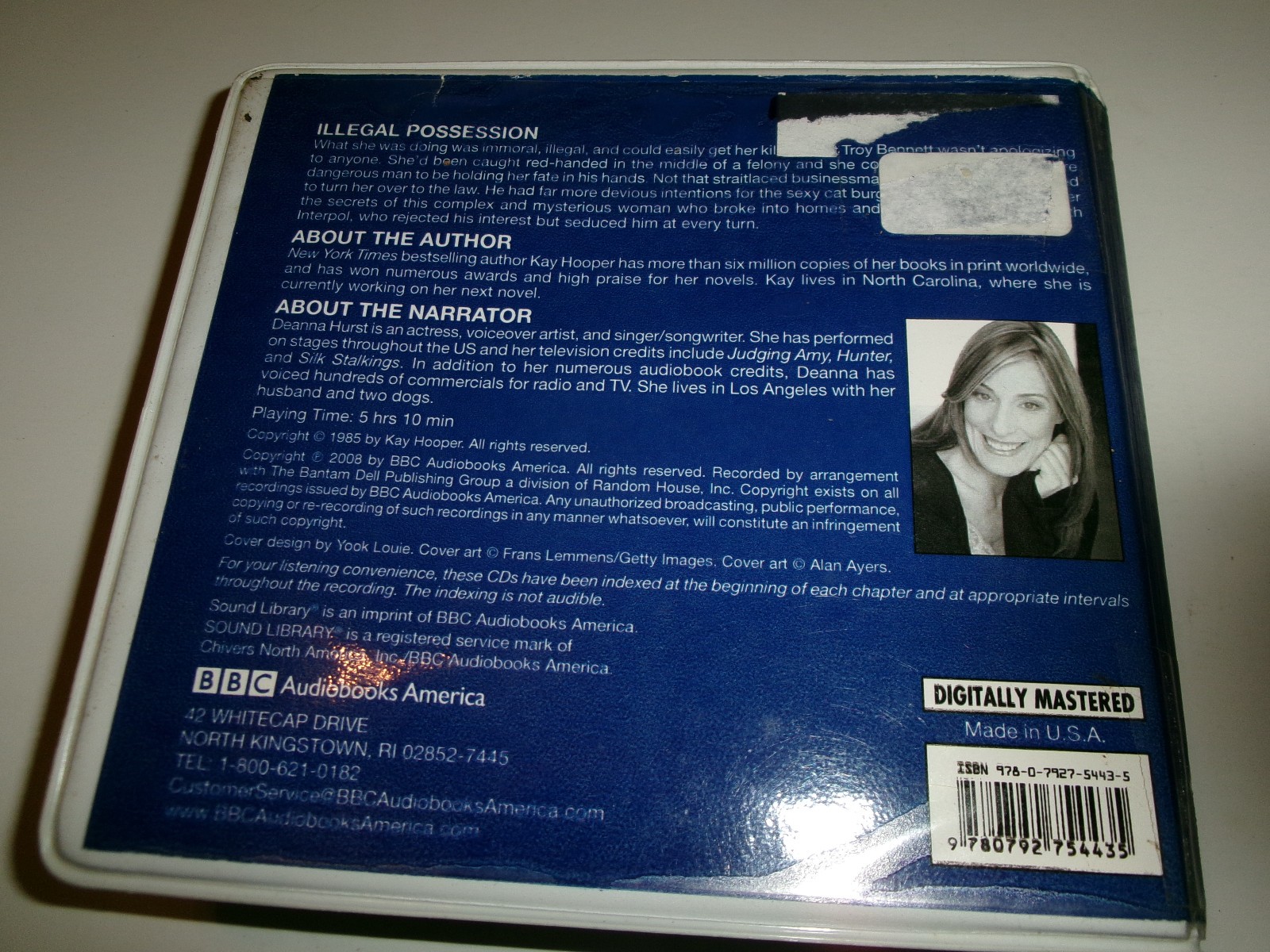 (2) Kay Hooper unabridged romance / suspense audio CD