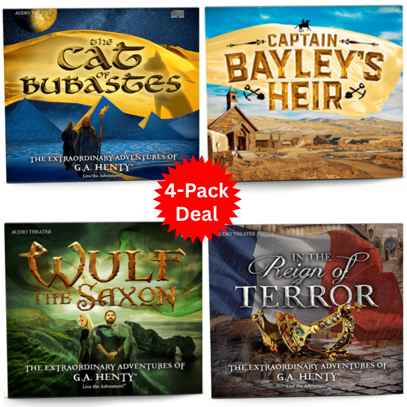 Audio Adventure 4-Pack Deal — G.A. Henty Award Winning Four Audio CD Sets