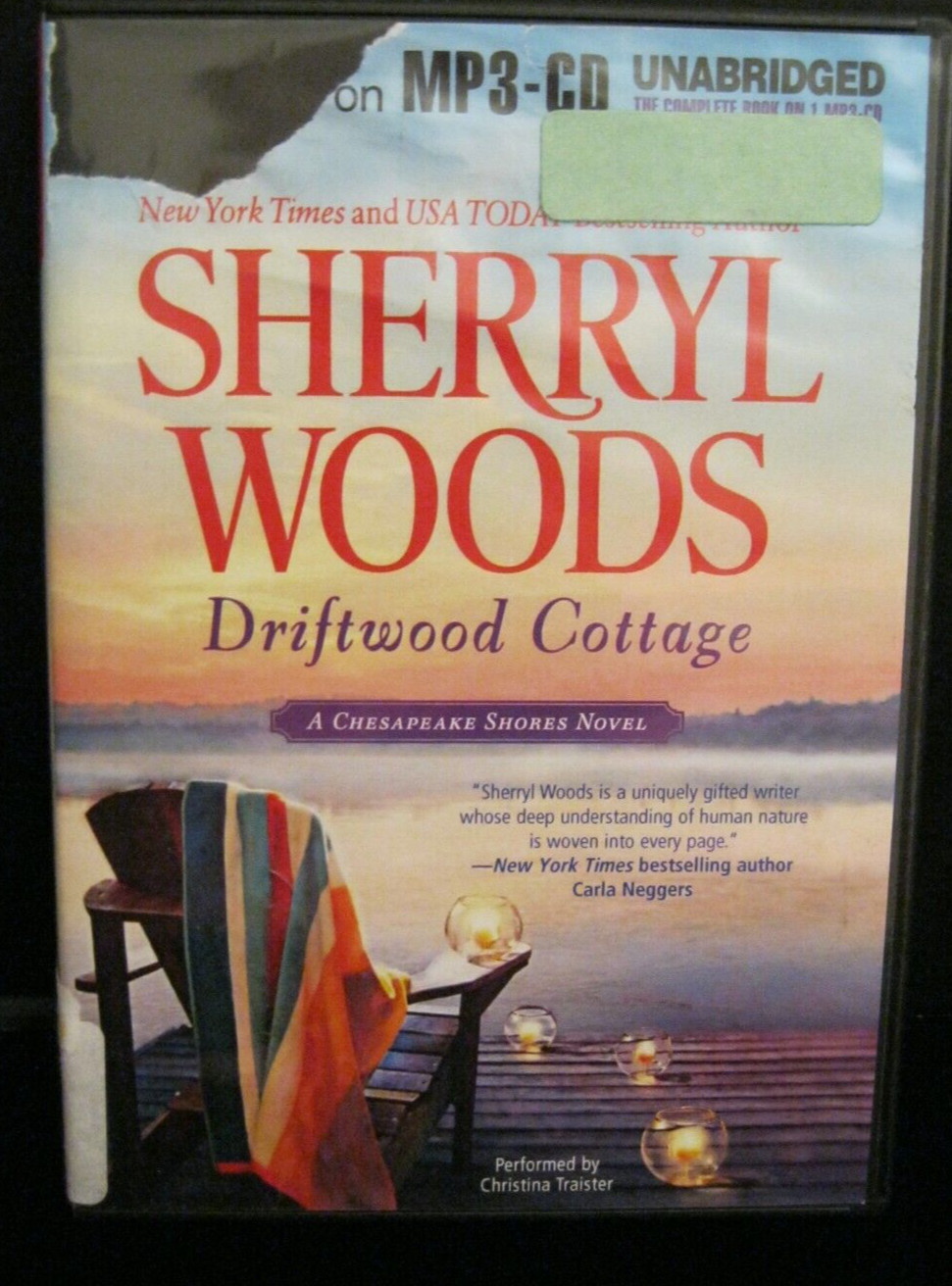 DRIFTWOOD COTTAGE SHERRYL WOODS AUDIO BOOK MP3-CD UNABRIDGED EX-LIBRARY ED 2011