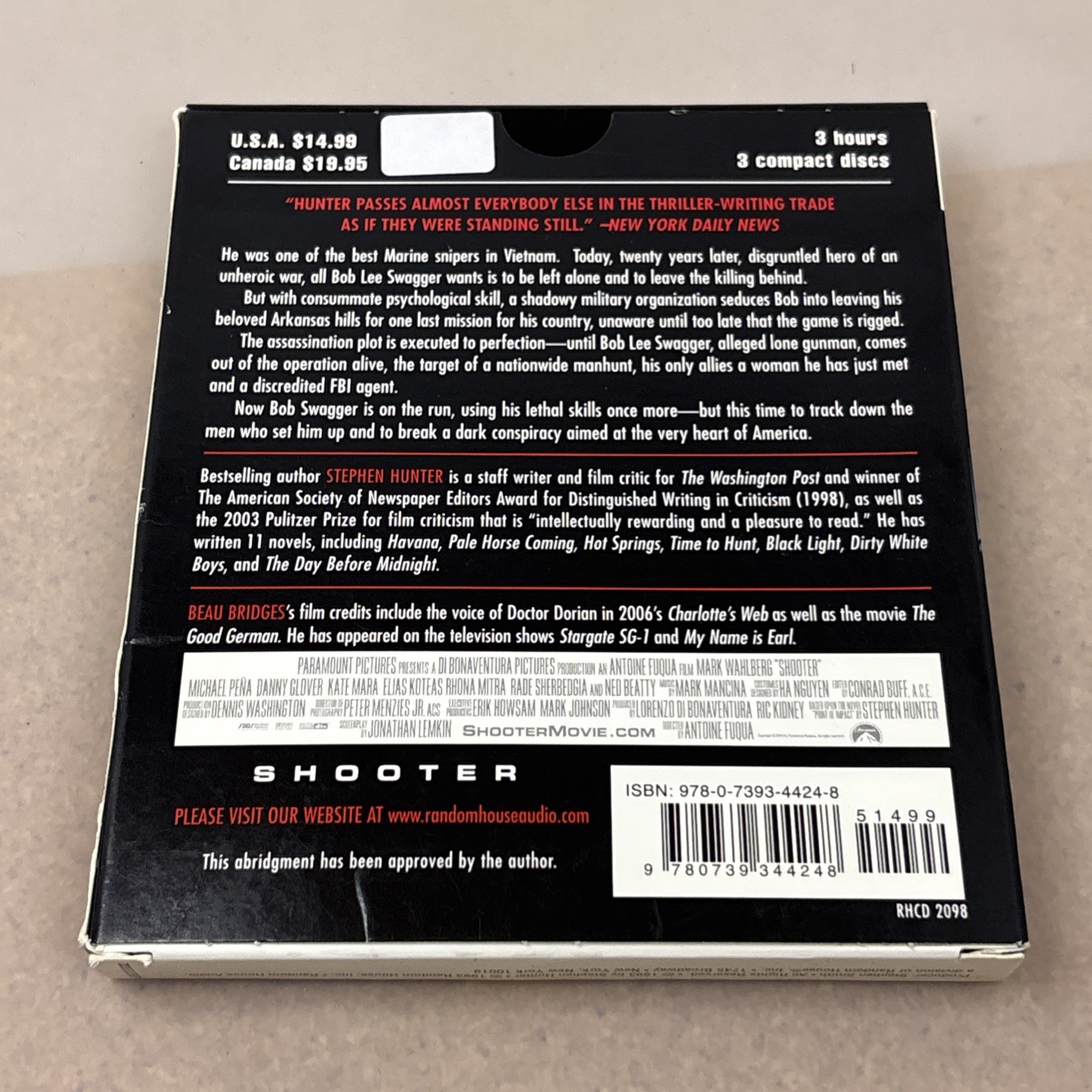 Stephen Hunter Point Of Impact Shooter Audiobook CD Beau Bridges 3 Discs