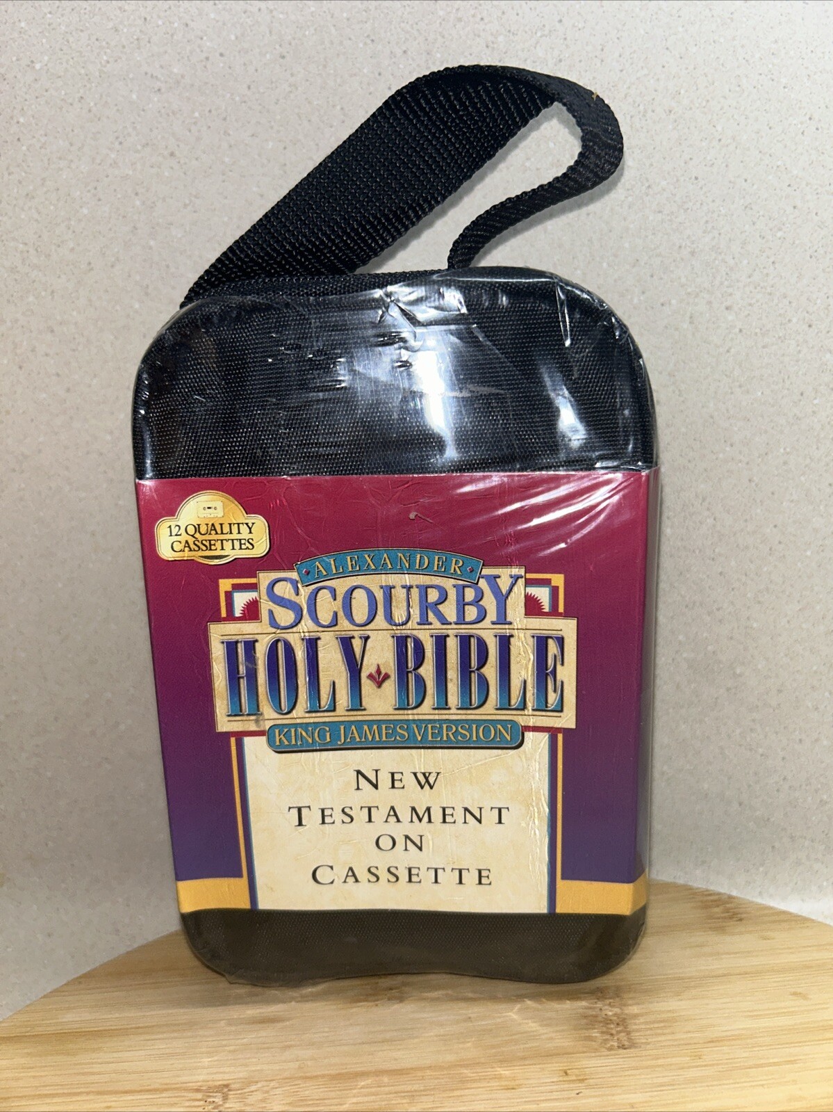 Alexander Scourby KJV NEW TESTAMENT -12 Audio Cassettes W/ Zip Case New