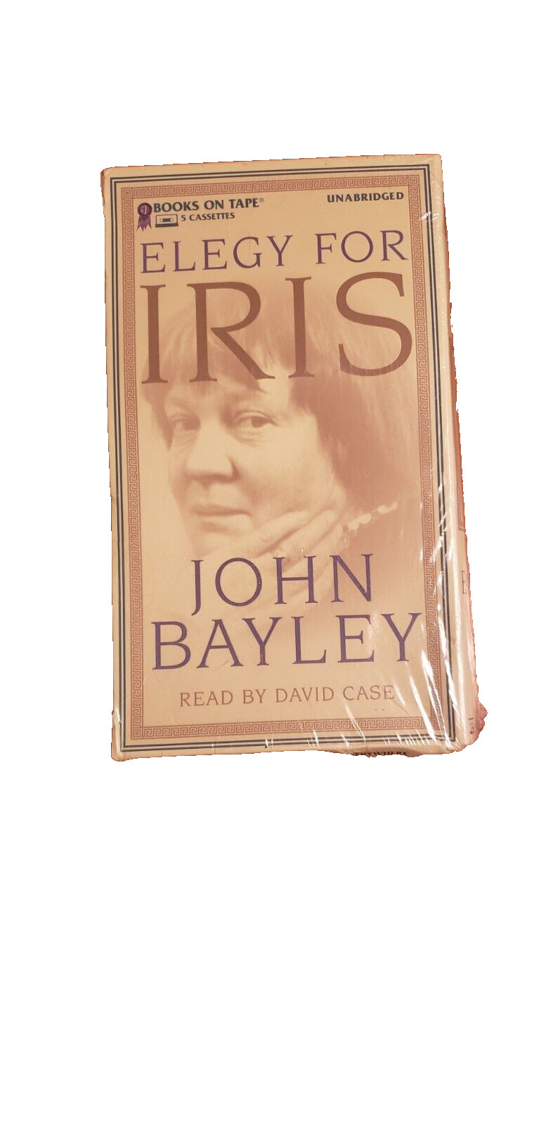 Elegy for iris by John Bayley, Books on tape, 5 cassettes, read by David Case