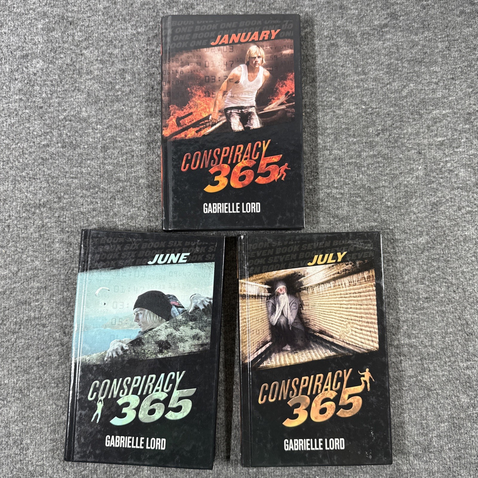 Conspiracy 365 Hardcover Books Lot 1 6 7 January June July By Gabrielle Lord