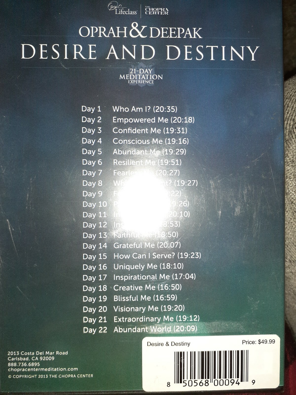 Oprah & Deepak Desire and Destiny 21-Day Meditation Experience 2013 6 CD Set NIB