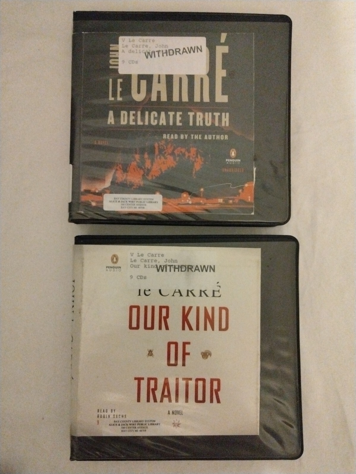 Our Kind of Traitor & A Delicate Truth by John Le Carré Audiobook Lot Of 2 CD
