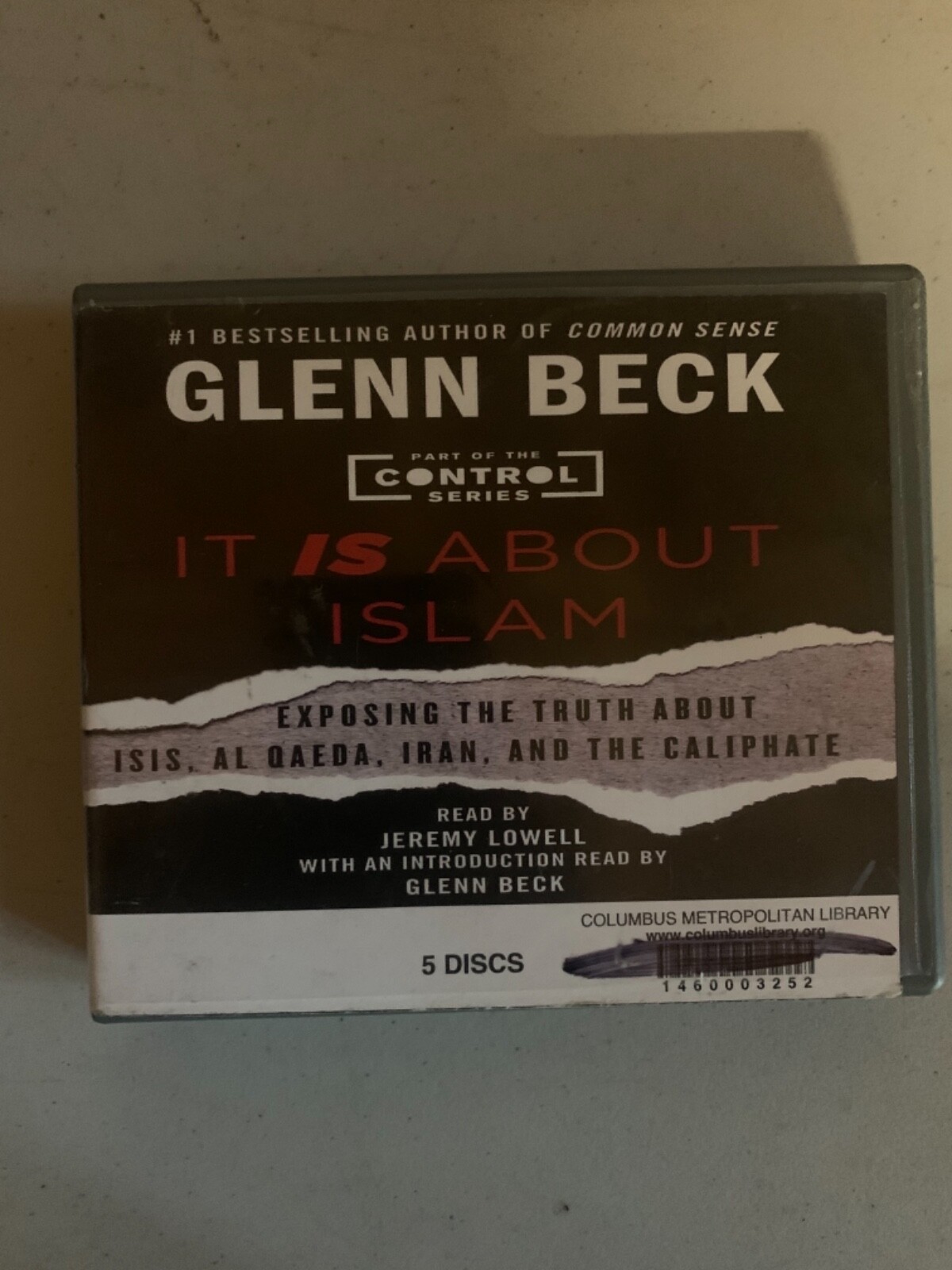 Shelf62A Audiobook~ Glenn Beck It is About Islam Exposing The Truth About Isis