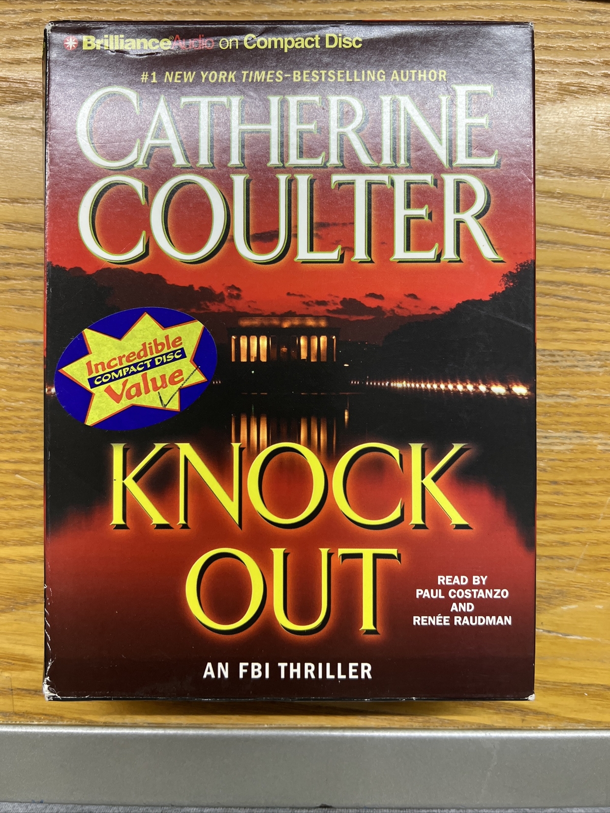 🔥 AUDIOBOOK 5 CD Buy3 Get1 CATHERINE COULTER • Knock Out FBI Thriller 6hrs