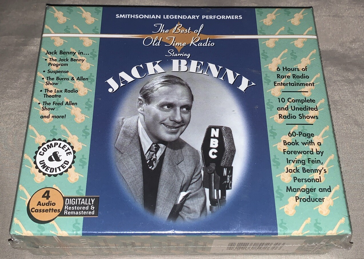 Smithsonian Old Time Radio with Jack Benny 4 Audio Cassettes & Booklet SEALED