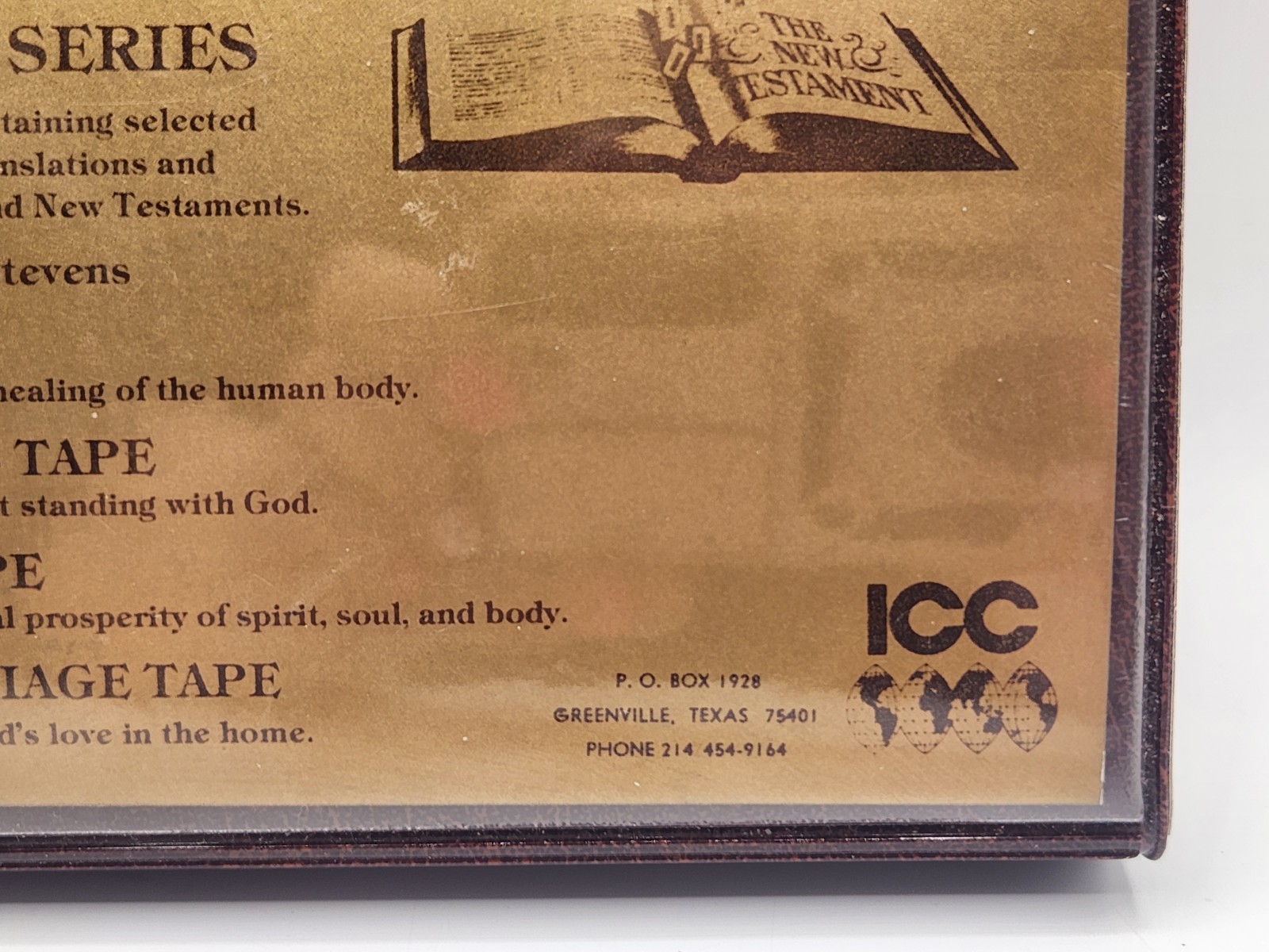 Selected Scripture Tapes Healing Series Steven B Stevens Religious Cassettes ICC
