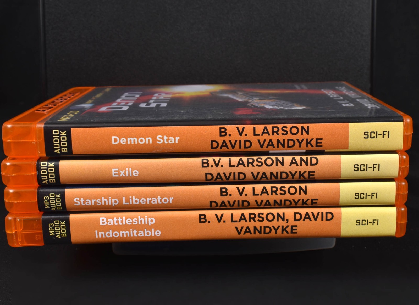 4 MP3 CD Audiobook Lot Larson Vandyke Star Force Galactic Liberation Starship