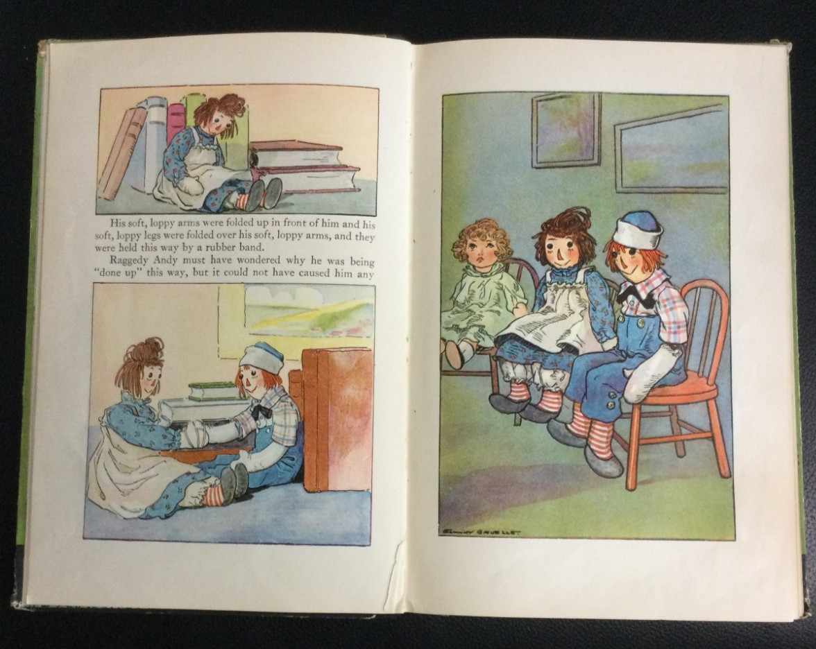 Raggedy Andy Stories Intro Brother Raggedy Ann Hardcover by Johnny Gruelle 1920