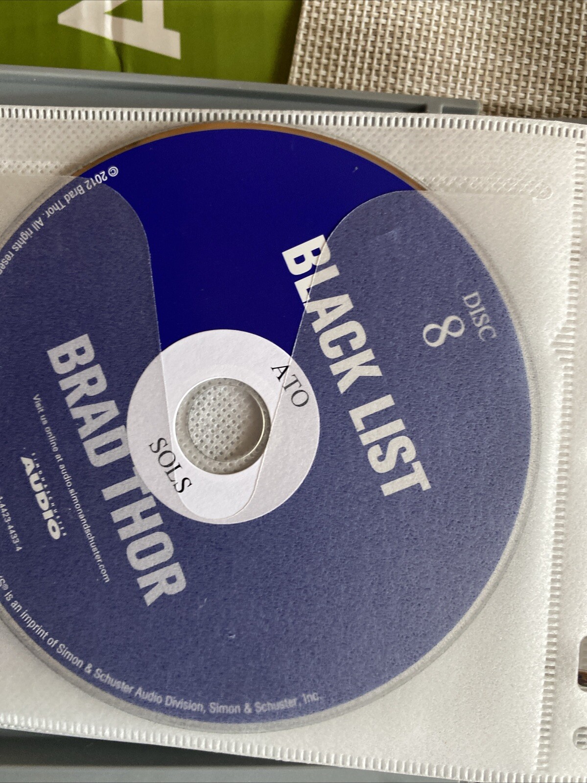 BRAD THOR BLACK LIST 10 CD’S FICTION READ BY ARMAND SCHULTZ APPROX. 12 HOURS