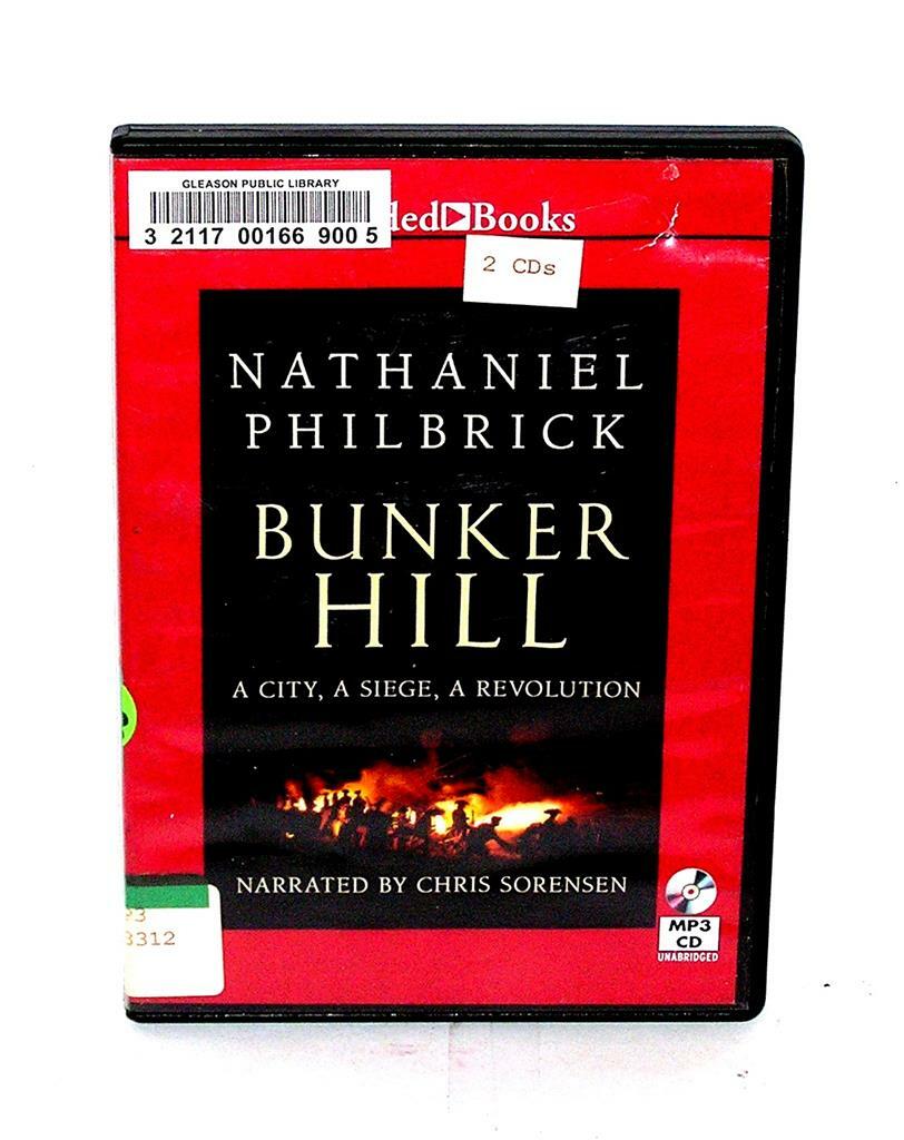 BOOK/AUDIOBOOK MP3 CD Nathaniel Philbrick History Revolutionary War BUNKER HILL