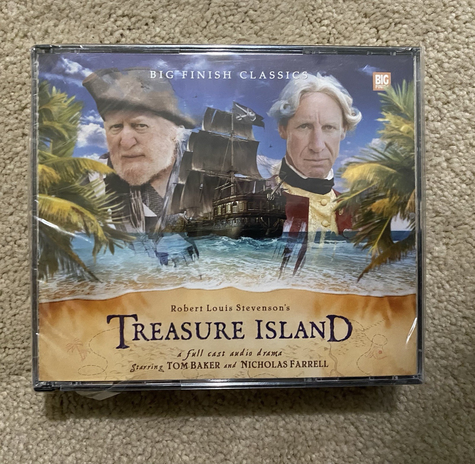 BIG FINISH CLASSICS Presents TREASURE ISLAND Starring TOM BAKER New! Sealed