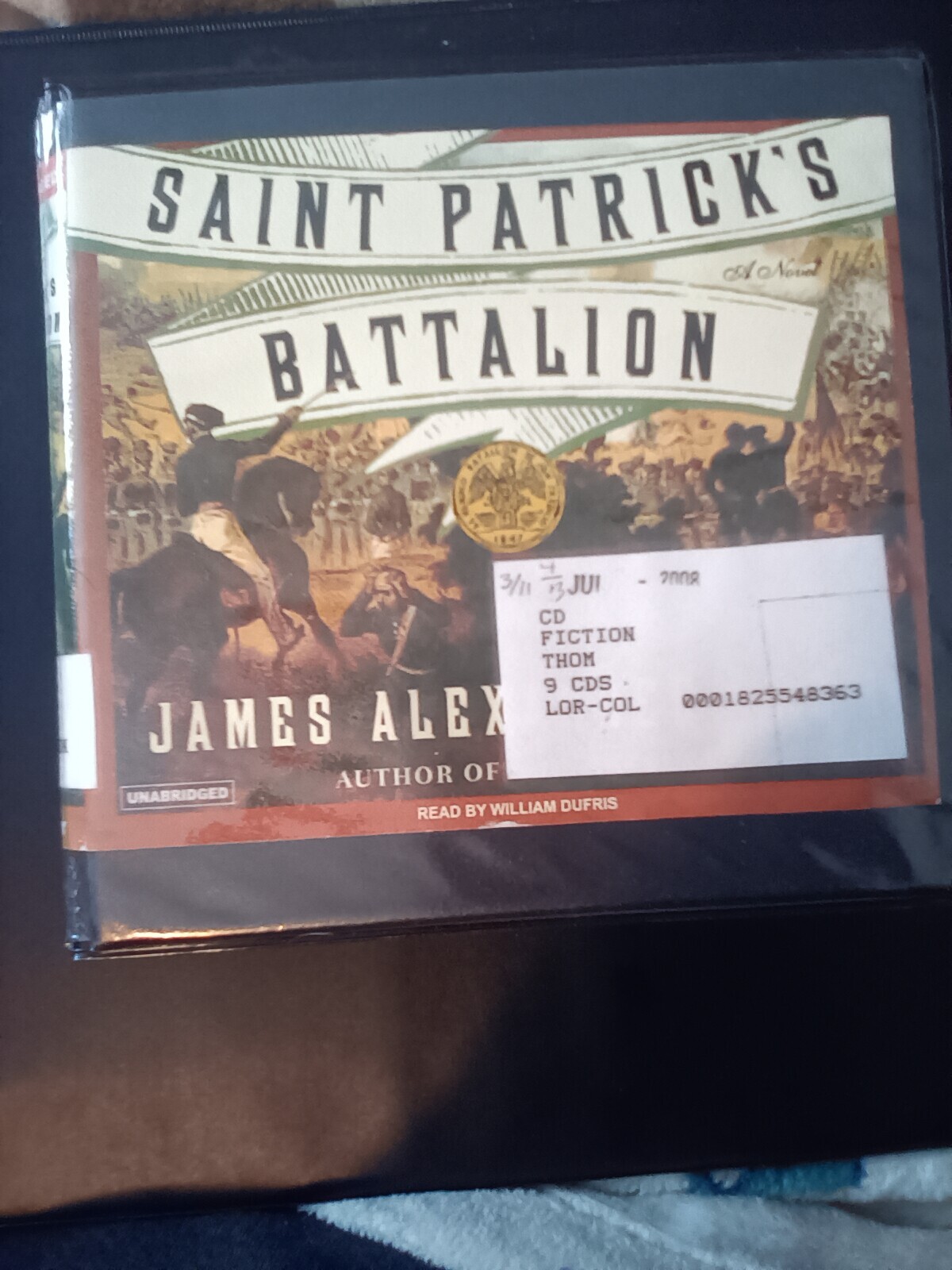 Saint Patrick’s Battalion by James Thom. Audiobook. Ex library. Tested. VG