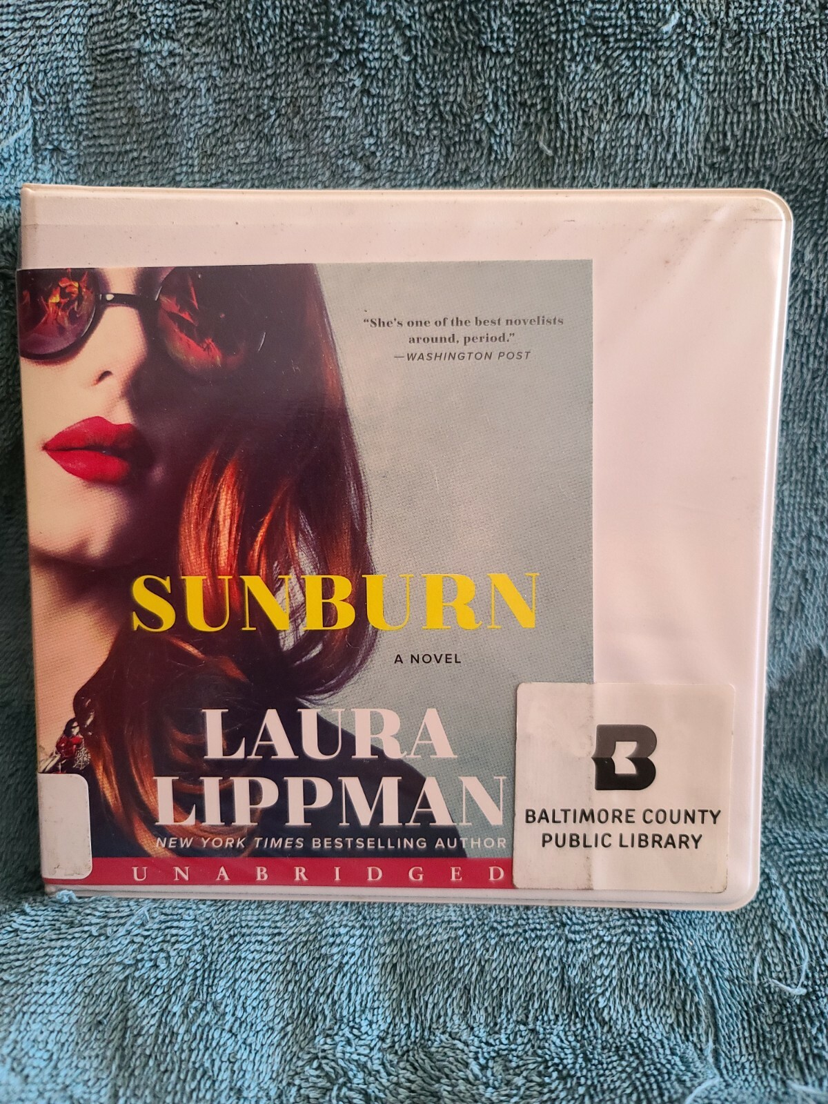 Shelf199 Audiobook~sunburn- Laura lippman- unabridged- 8 cds