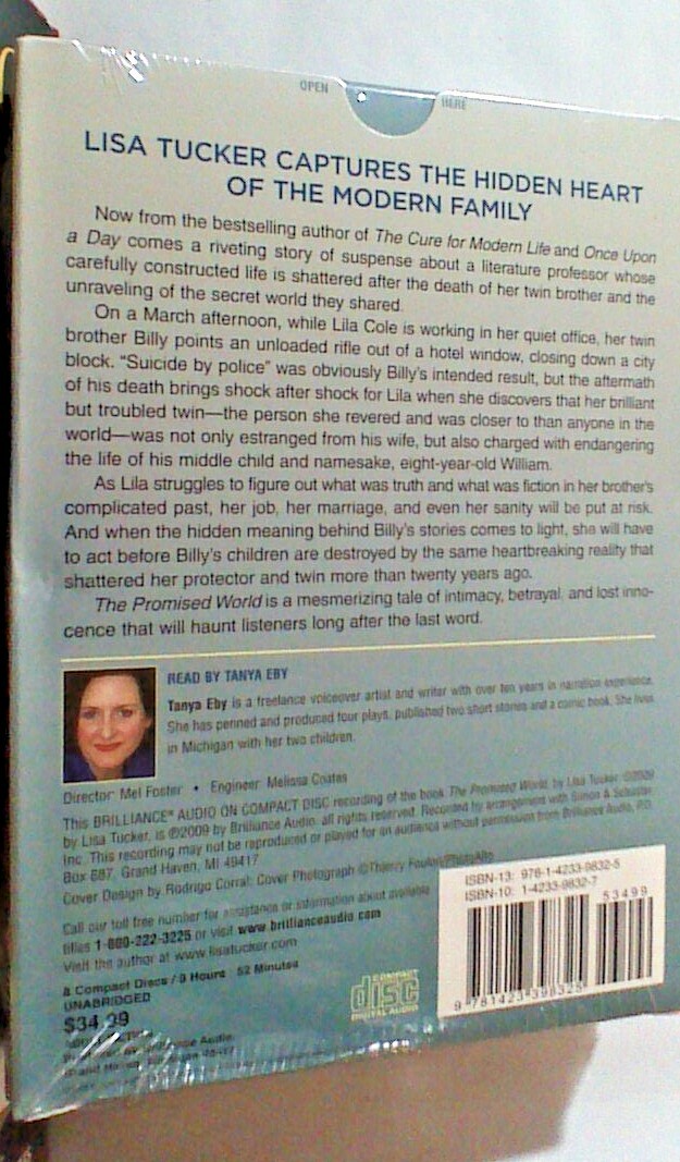 NEW *Sealed* AUDIO BOOK on CDs THE PROMISED WORLD Lisa Tucker 02