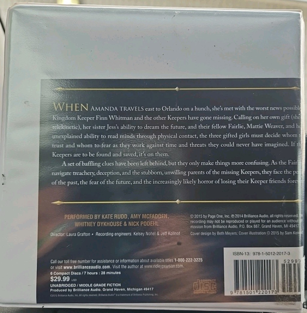 Syndrome John Case & Ridley Pearson (2015) CD Audiobook. Tested.no Scratches