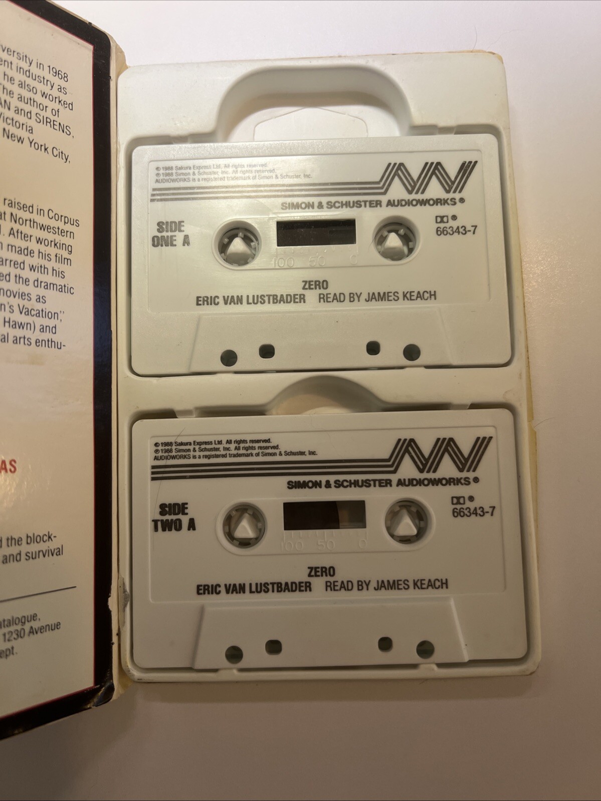 Zero By Eric Van Lustbader Audio Book On Cassettes Read By James Keach