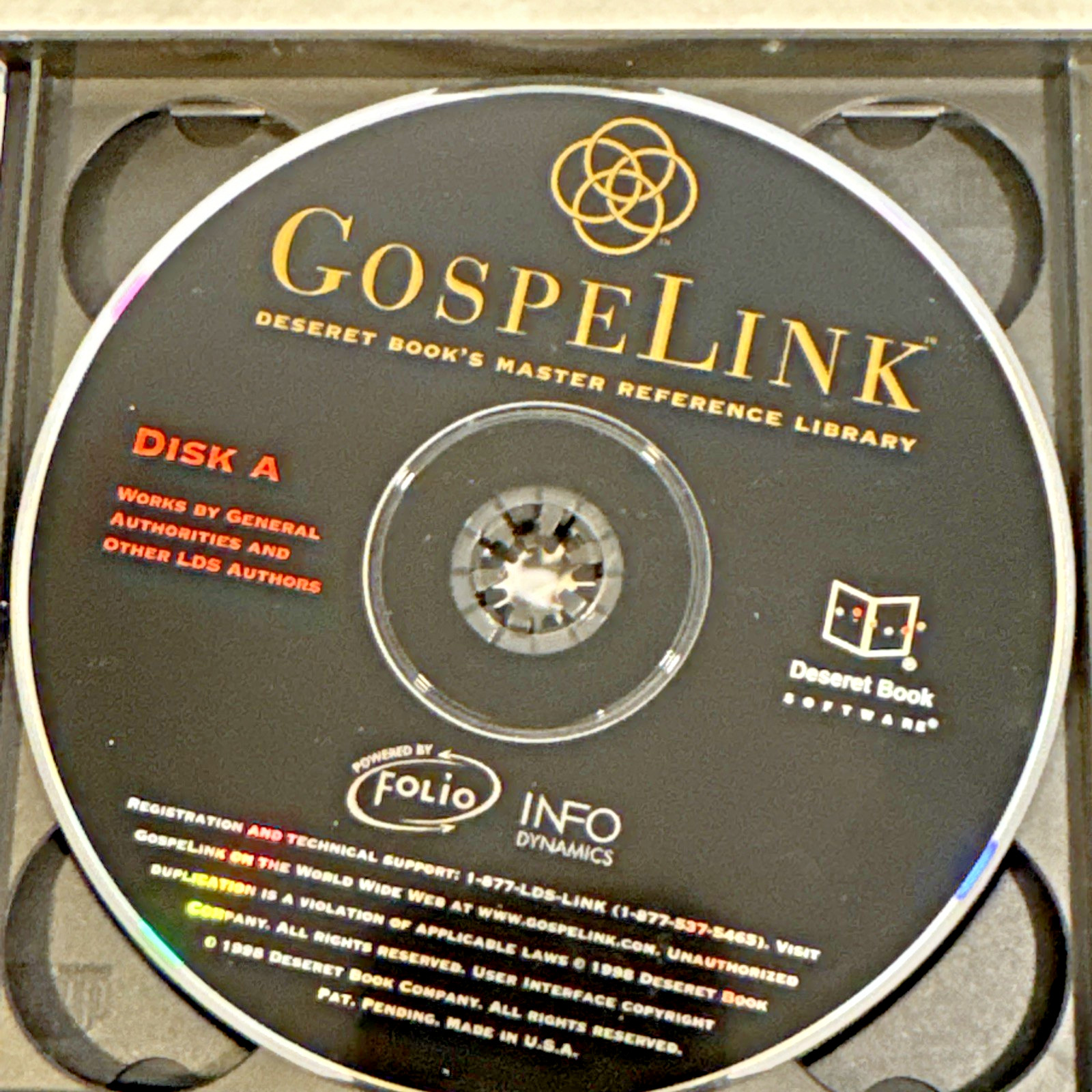 GOSPELINK Desert Book’s Master Reference Library CD-ROM LDS Mormon 3 CD Set 1998